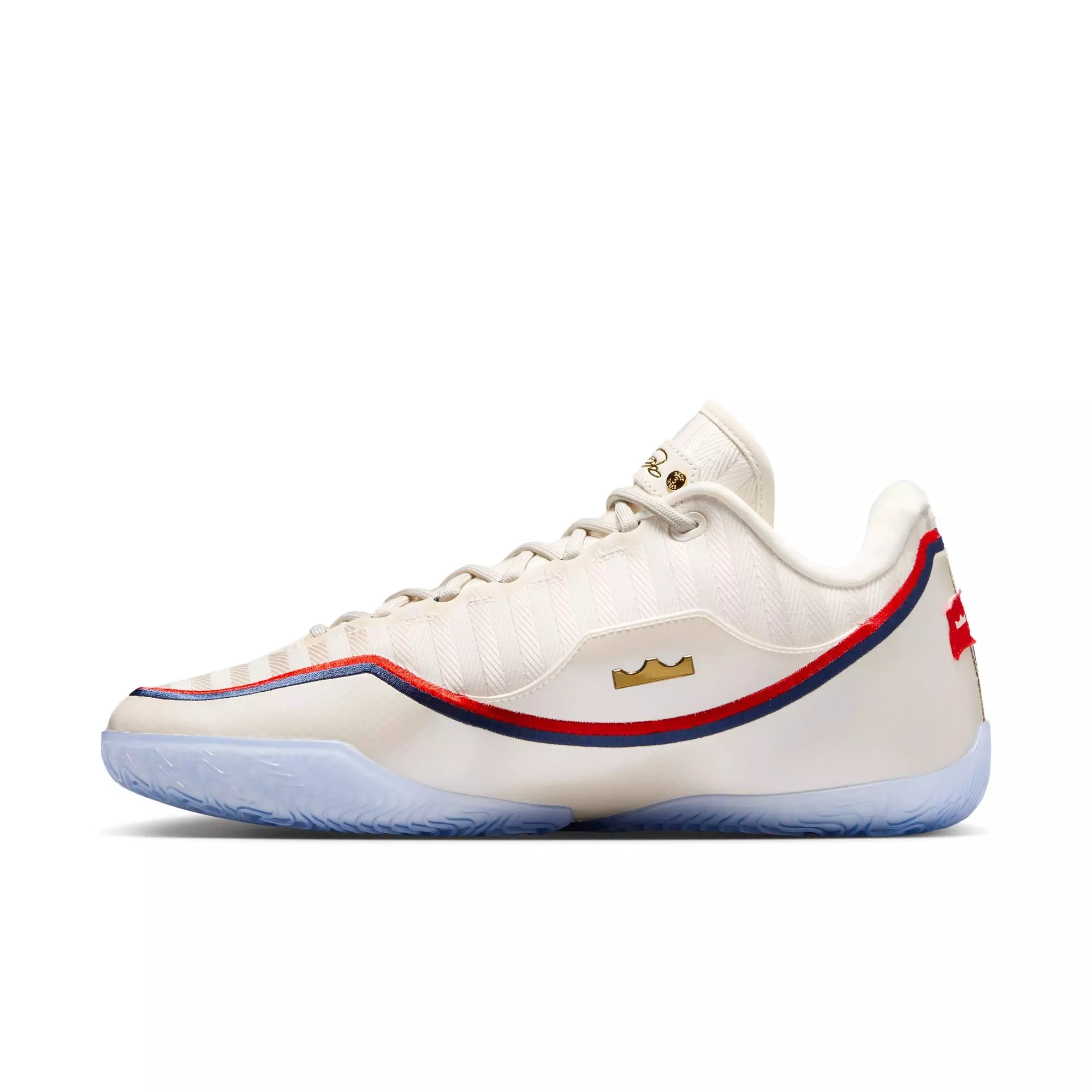 Nike LeBron XXIII "Old Glory" Men's Basketball Shoe - PALE IVORY/METALLIC GOLD/UNIVERSITY RED