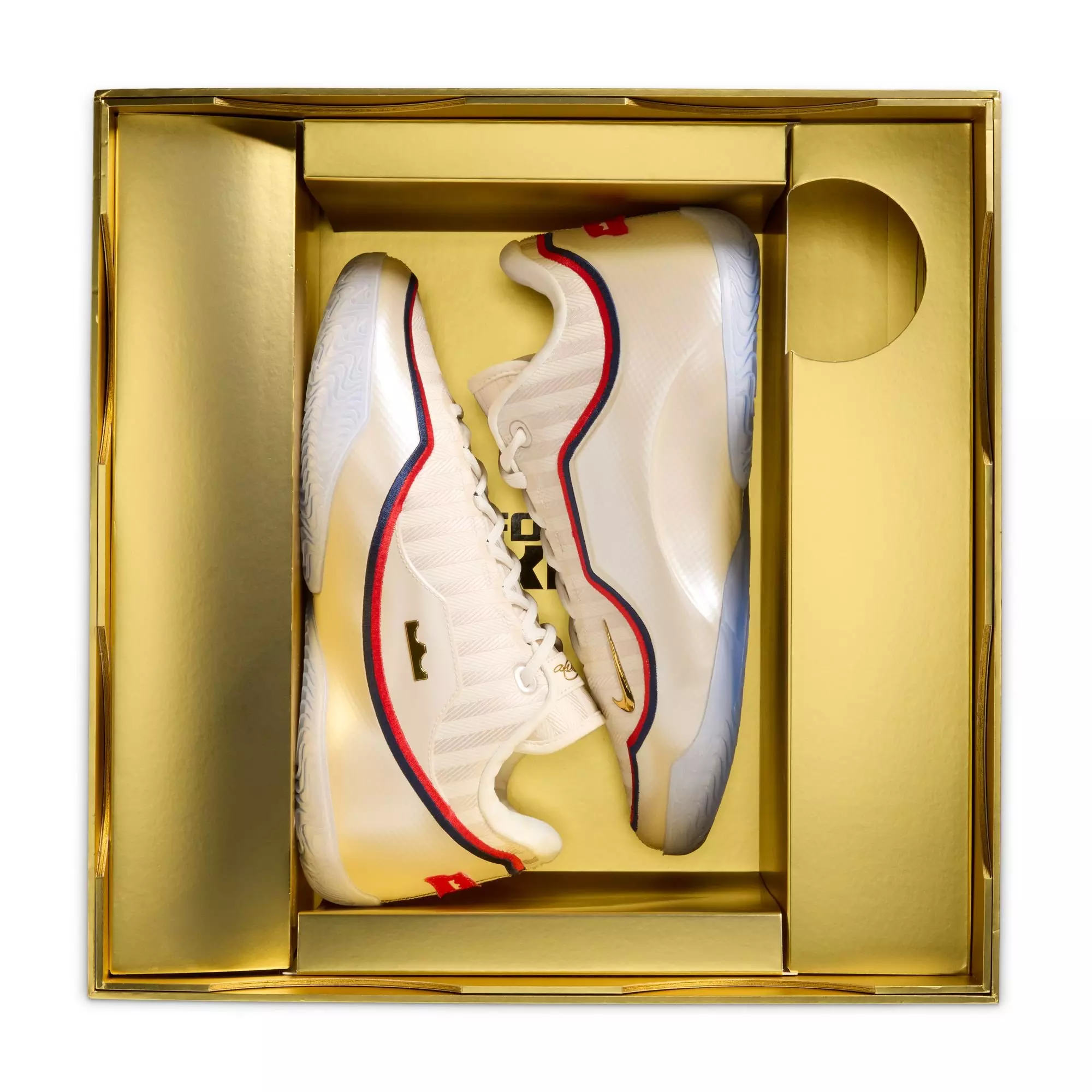 Nike LeBron XXIII "Old Glory" Men's Basketball Shoe - PALE IVORY/METALLIC GOLD/UNIVERSITY RED