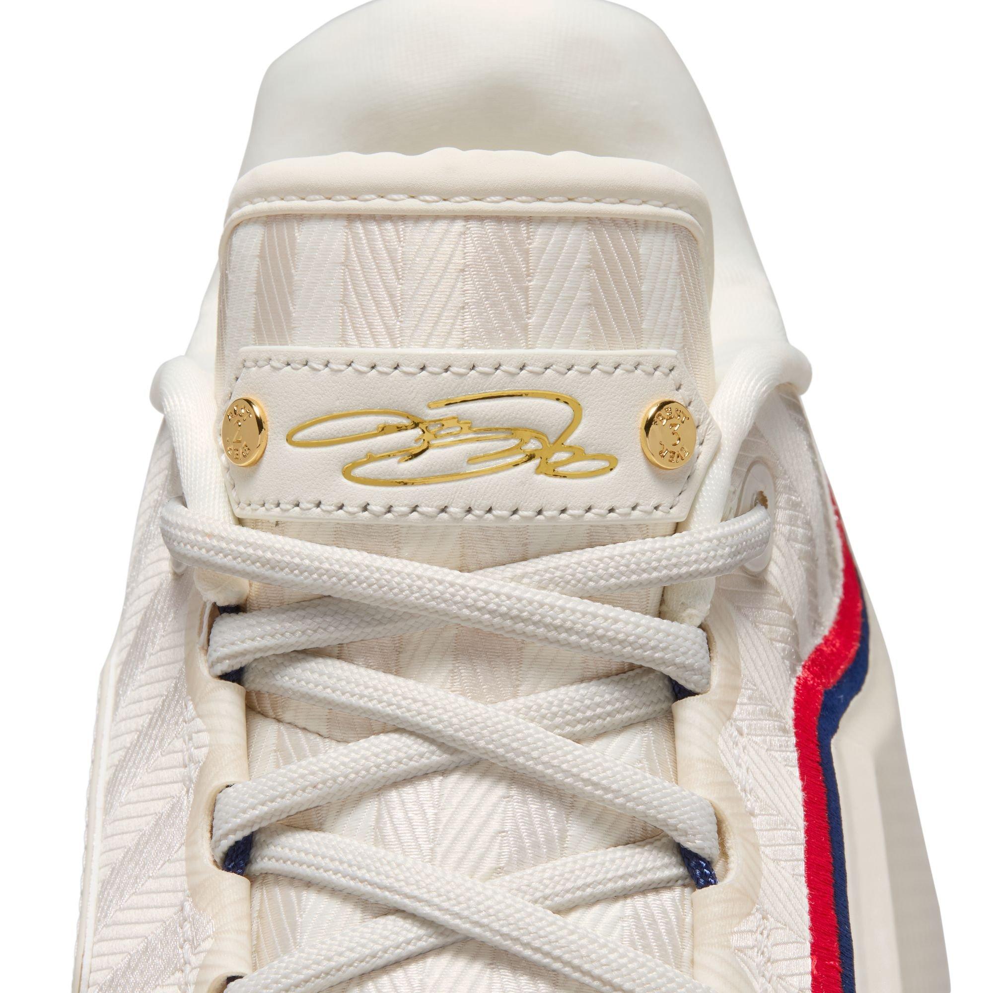 Nike LeBron XXIII "Old Glory" Men's Basketball Shoe - PALE IVORY/METALLIC GOLD/UNIVERSITY RED Thumbnail View 7