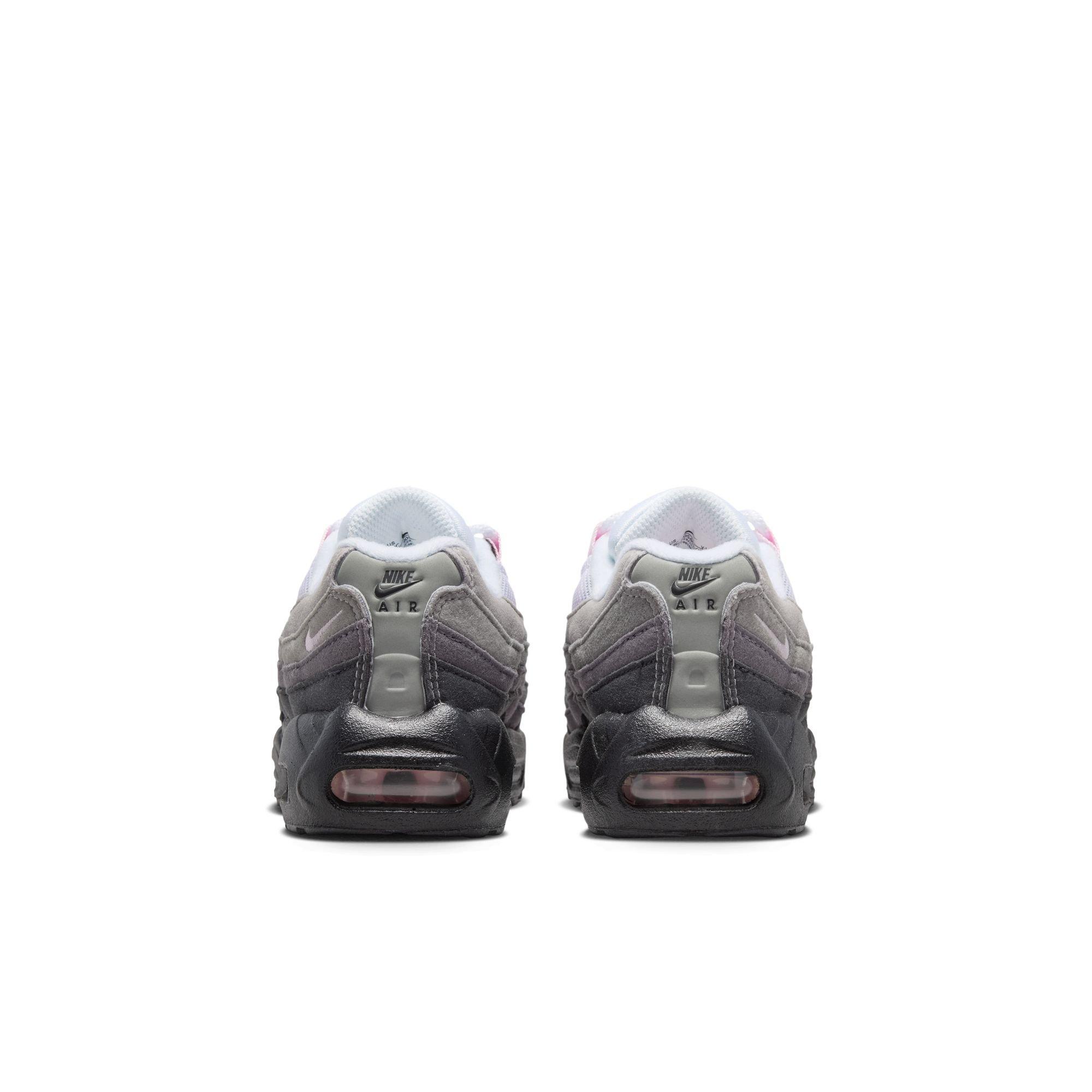 Nike Air Max 95 Big Bubble "Pink Foam" Preschool Kids' Shoe - BLACK/PINK FOAM/MEDIUM GREY Thumbnail View 9