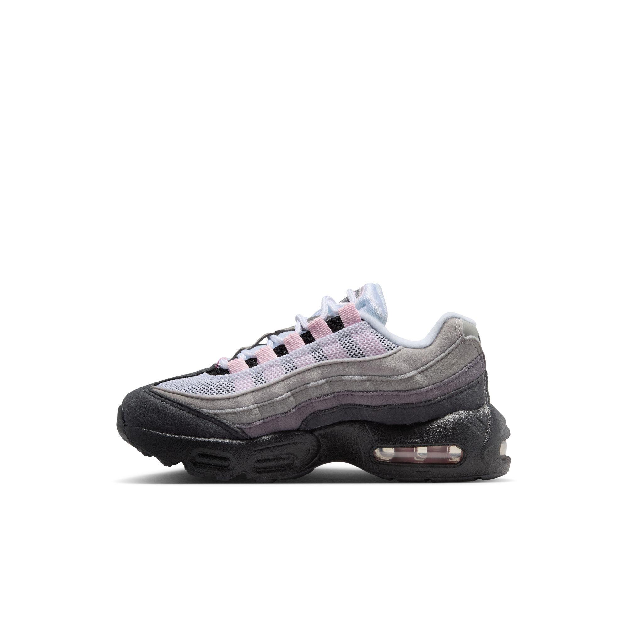 Nike Air Max 95 Big Bubble "Pink Foam" Preschool Kids' Shoe - BLACK/PINK FOAM/MEDIUM GREY Thumbnail View 8