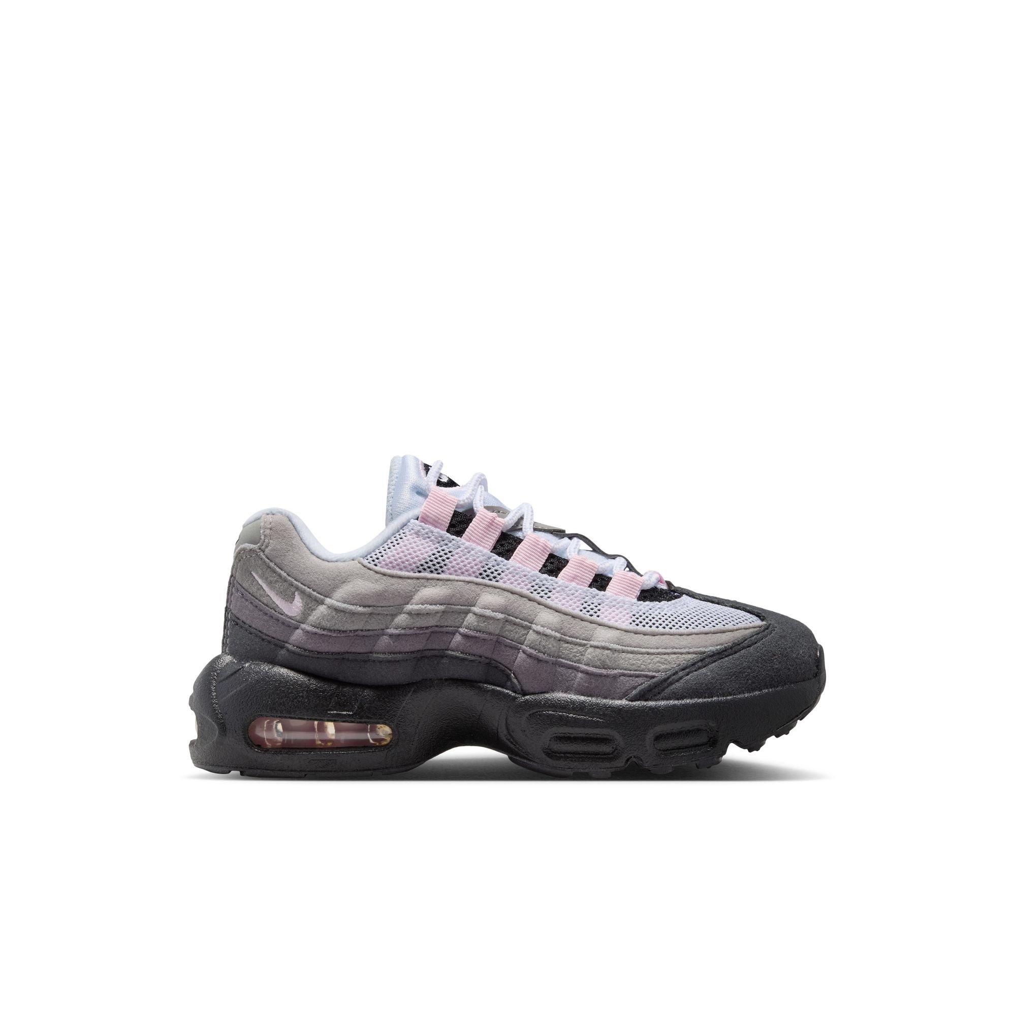 Nike Air Max 95 Big Bubble "Pink Foam" Preschool Kids' Shoe - BLACK/PINK FOAM/MEDIUM GREY Thumbnail View 2