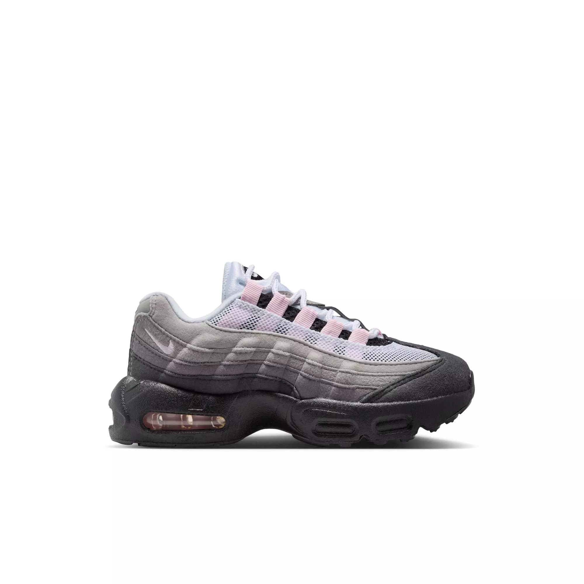 Nike Air Max 95 Big Bubble "Pink Foam" Preschool Kids' Shoe - BLACK/PINK FOAM/MEDIUM GREY