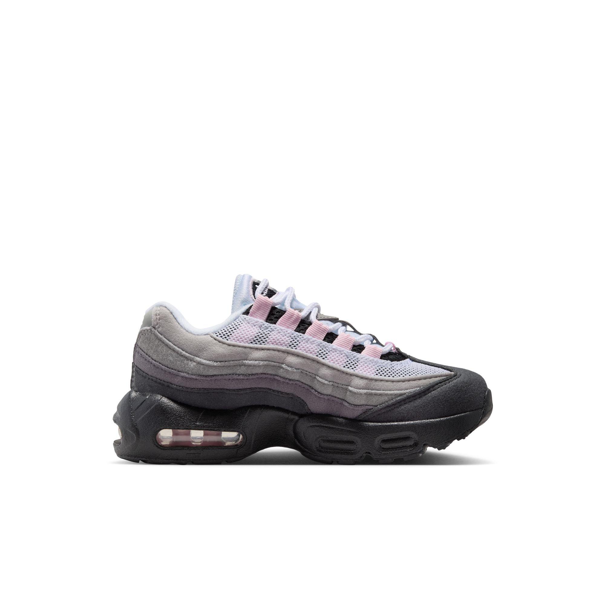 Nike Air Max 95 Big Bubble "Pink Foam" Preschool Kids' Shoe - BLACK/PINK FOAM/MEDIUM GREY Thumbnail View 3