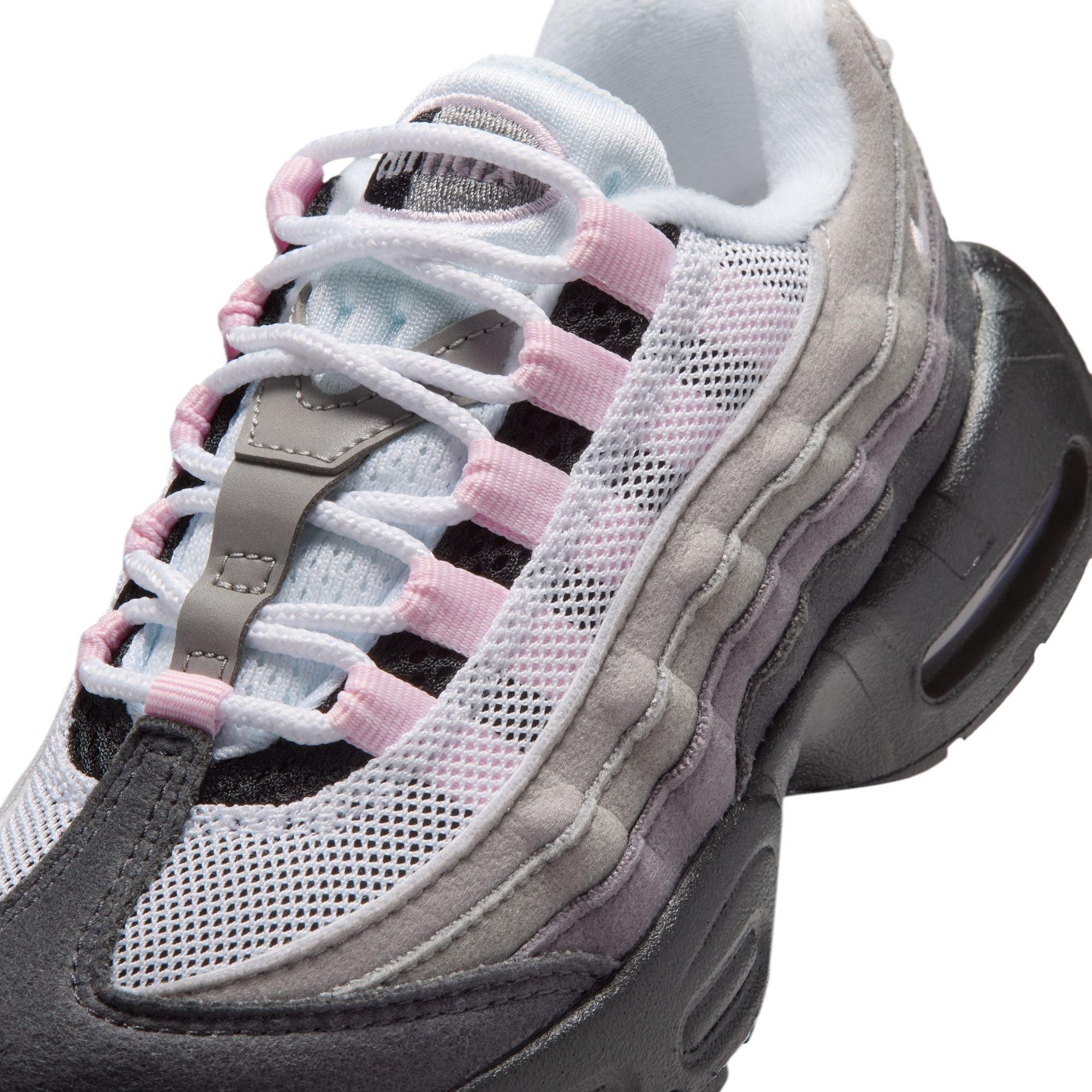 Nike Air Max 95 Big Bubble "Pink Foam" Preschool Kids' Shoe - BLACK/PINK FOAM/MEDIUM GREY Thumbnail View 5