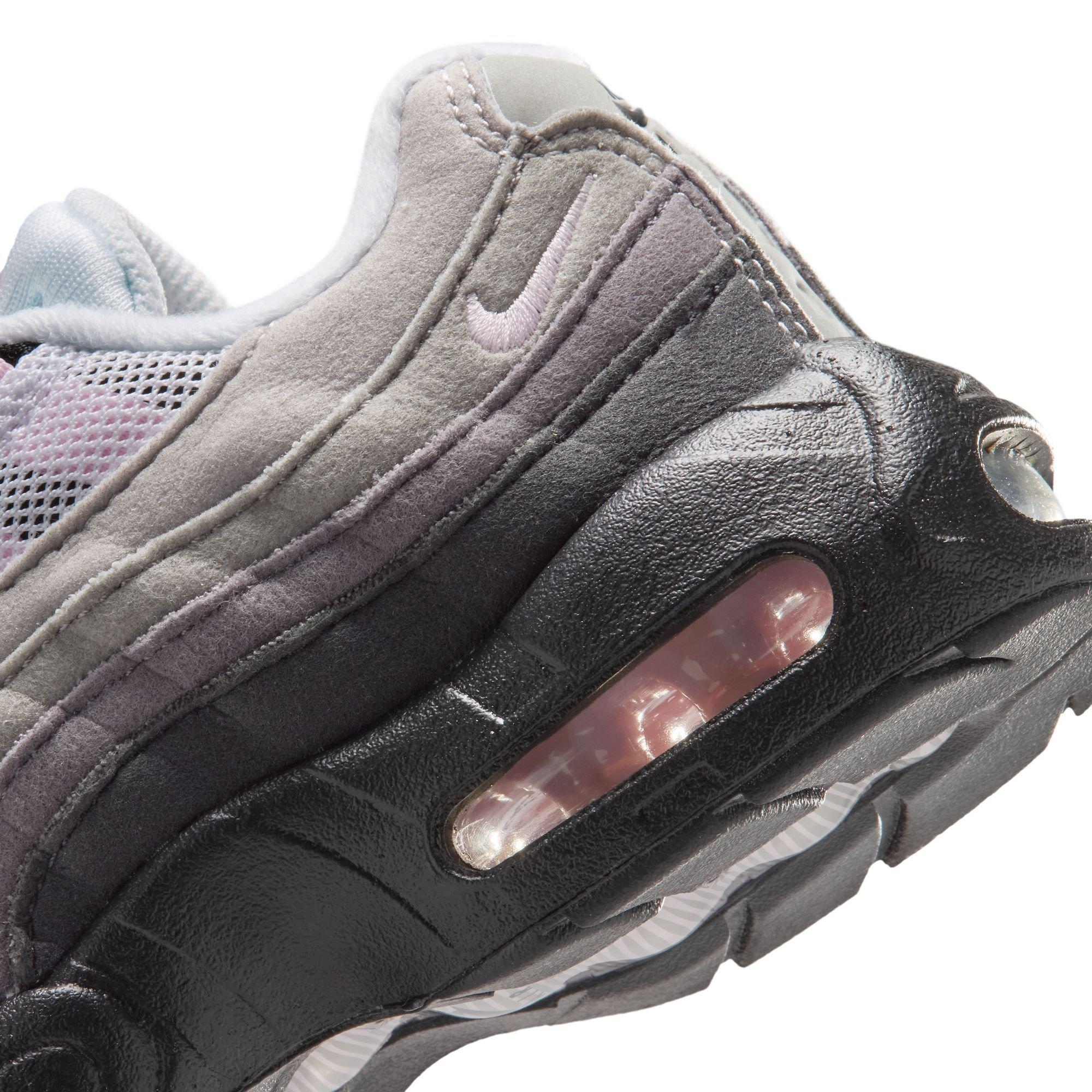 Nike Air Max 95 Big Bubble "Pink Foam" Preschool Kids' Shoe - BLACK/PINK FOAM/MEDIUM GREY Thumbnail View 6