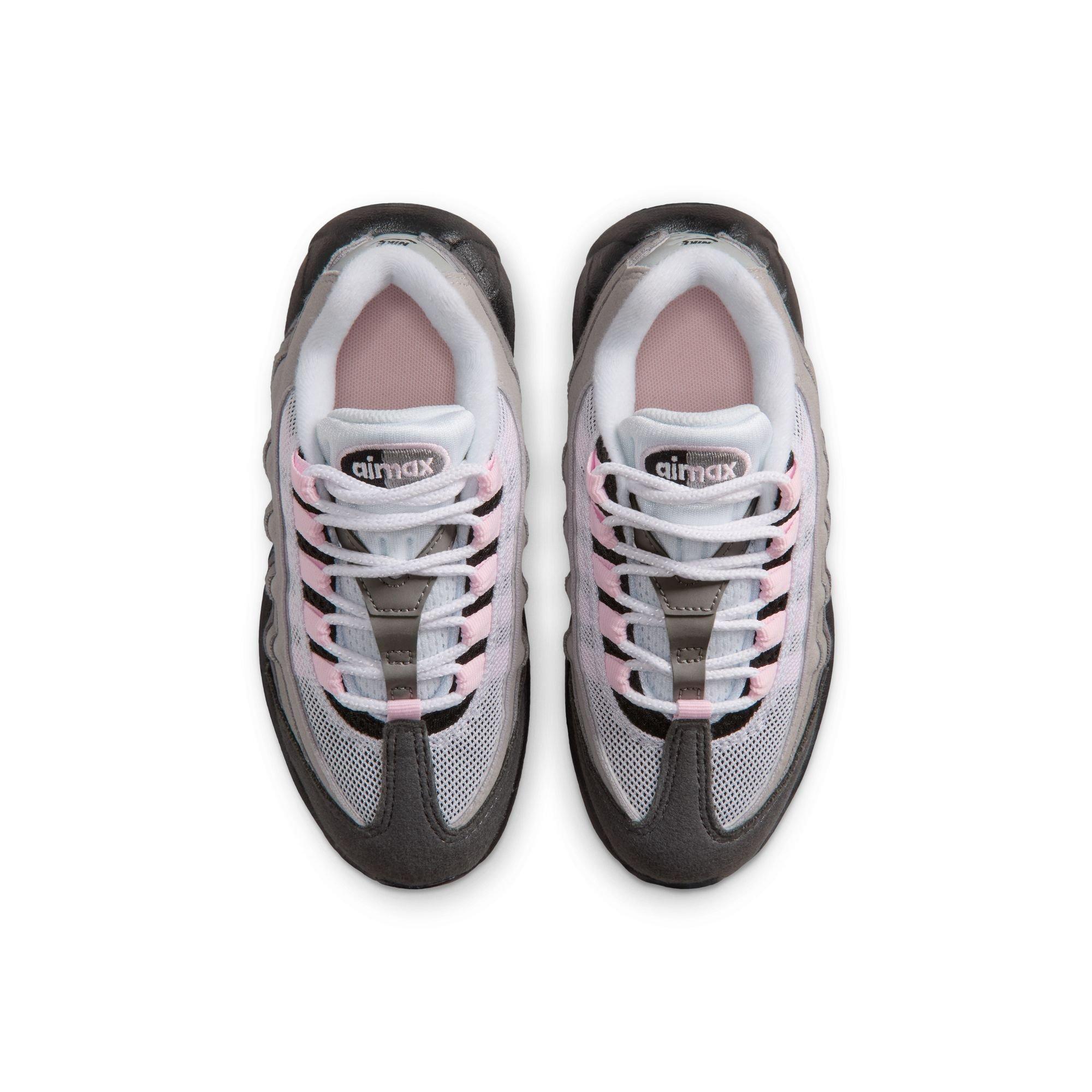 Nike Air Max 95 Big Bubble "Pink Foam" Preschool Kids' Shoe - BLACK/PINK FOAM/MEDIUM GREY Thumbnail View 10