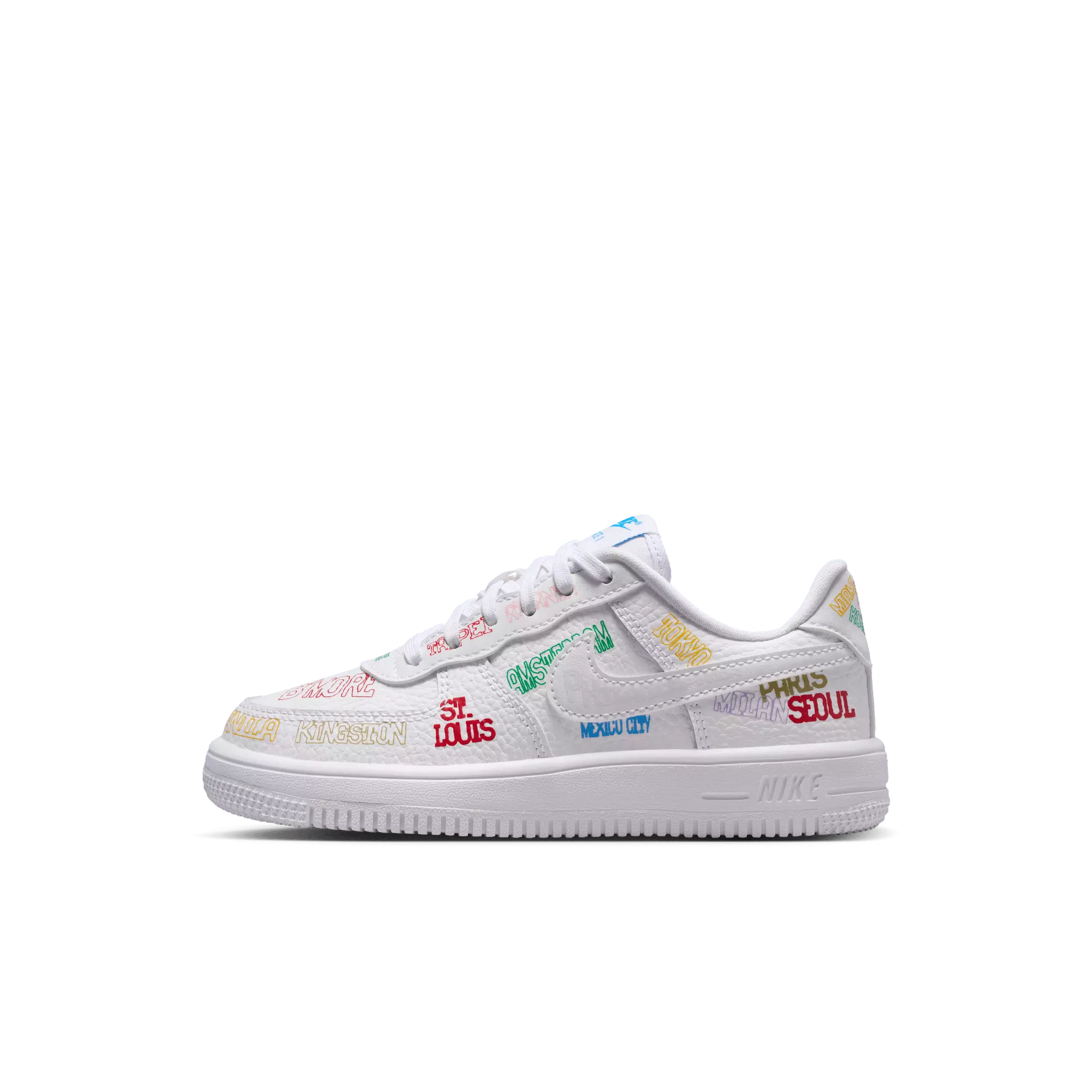 Nike Air Force 1 Low LV8 3 "On Tour" Preschool Boys' Shoe - WHITE