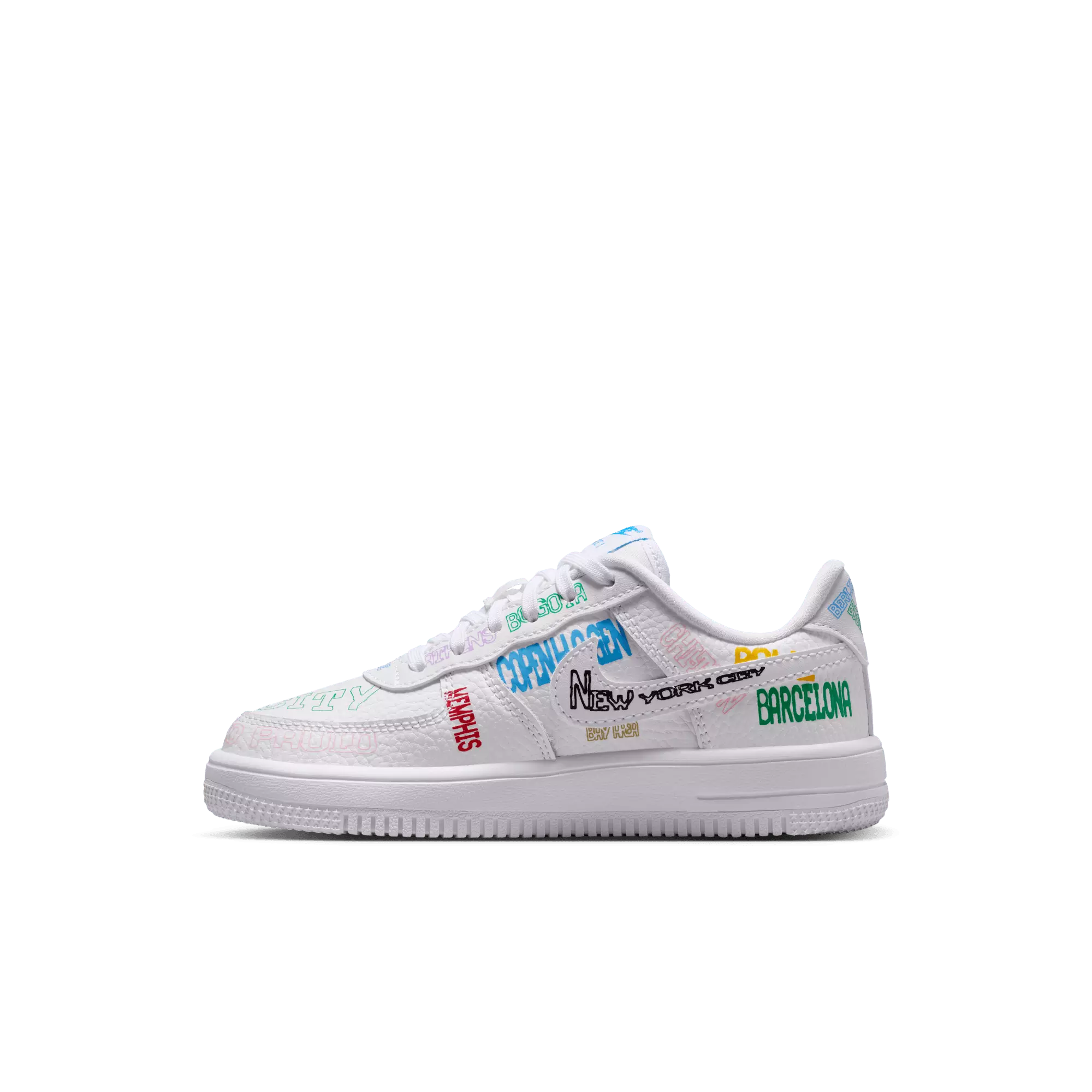 Nike Air Force 1 Low LV8 3 "On Tour" Preschool Boys' Shoe - WHITE