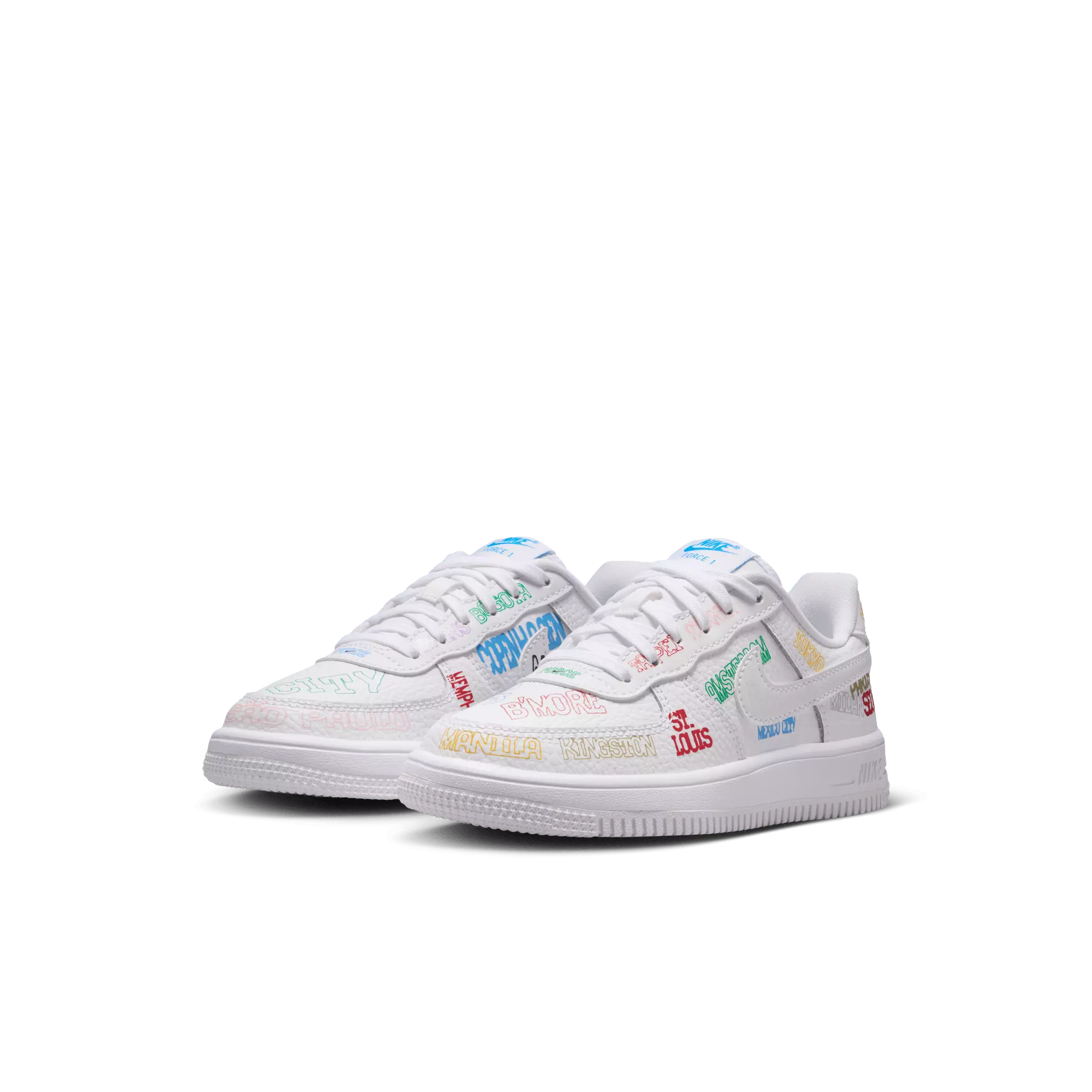 Nike Air Force 1 Low LV8 3 "On Tour" Preschool Boys' Shoe - WHITE