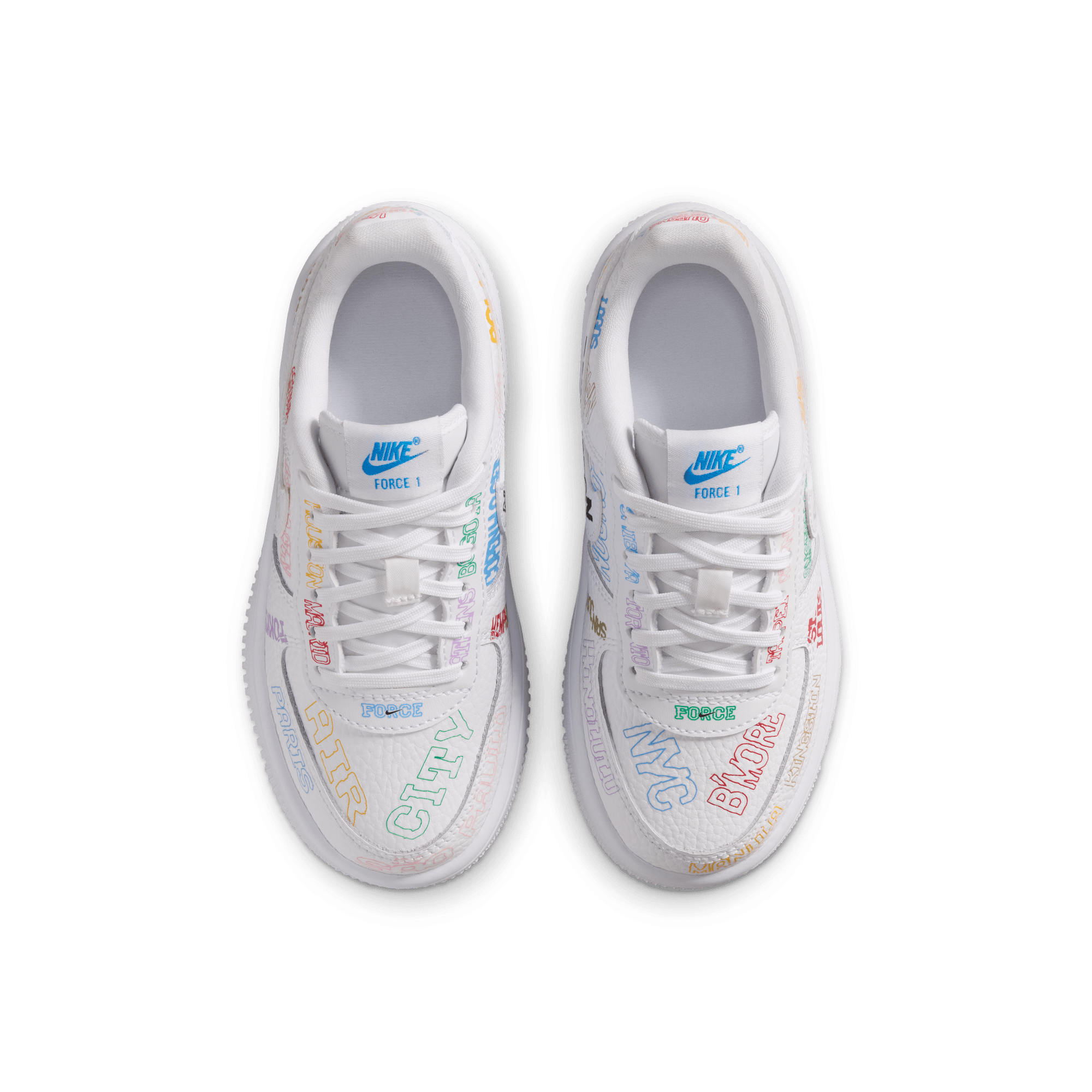 Nike Air Force 1 Low LV8 3 "On Tour" Preschool Boys' Shoe - WHITE Thumbnail View 6