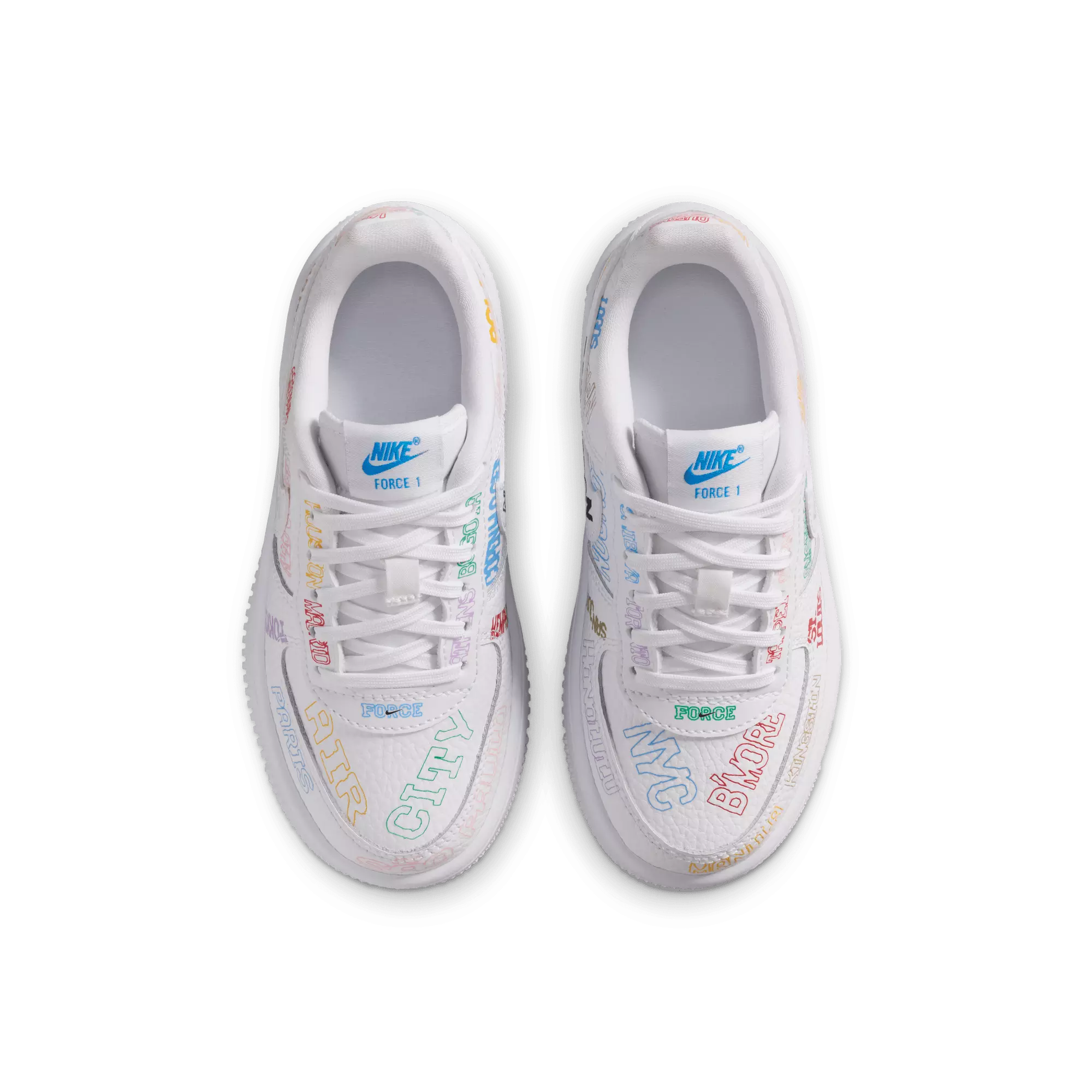 Nike Air Force 1 Low LV8 3 "On Tour" Preschool Boys' Shoe - WHITE