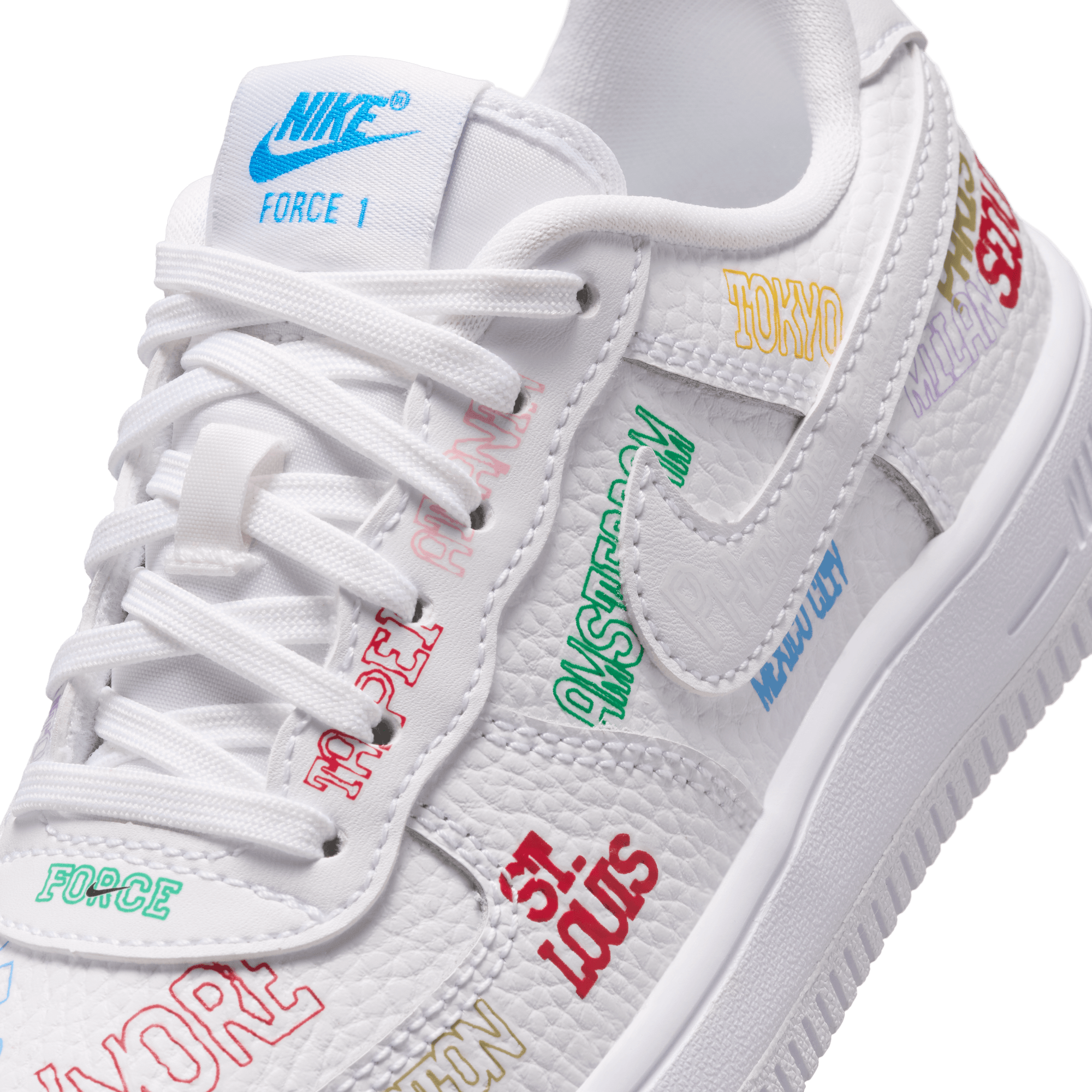 Nike Air Force 1 Low LV8 3 "On Tour" Preschool Boys' Shoe - WHITE Thumbnail View 8