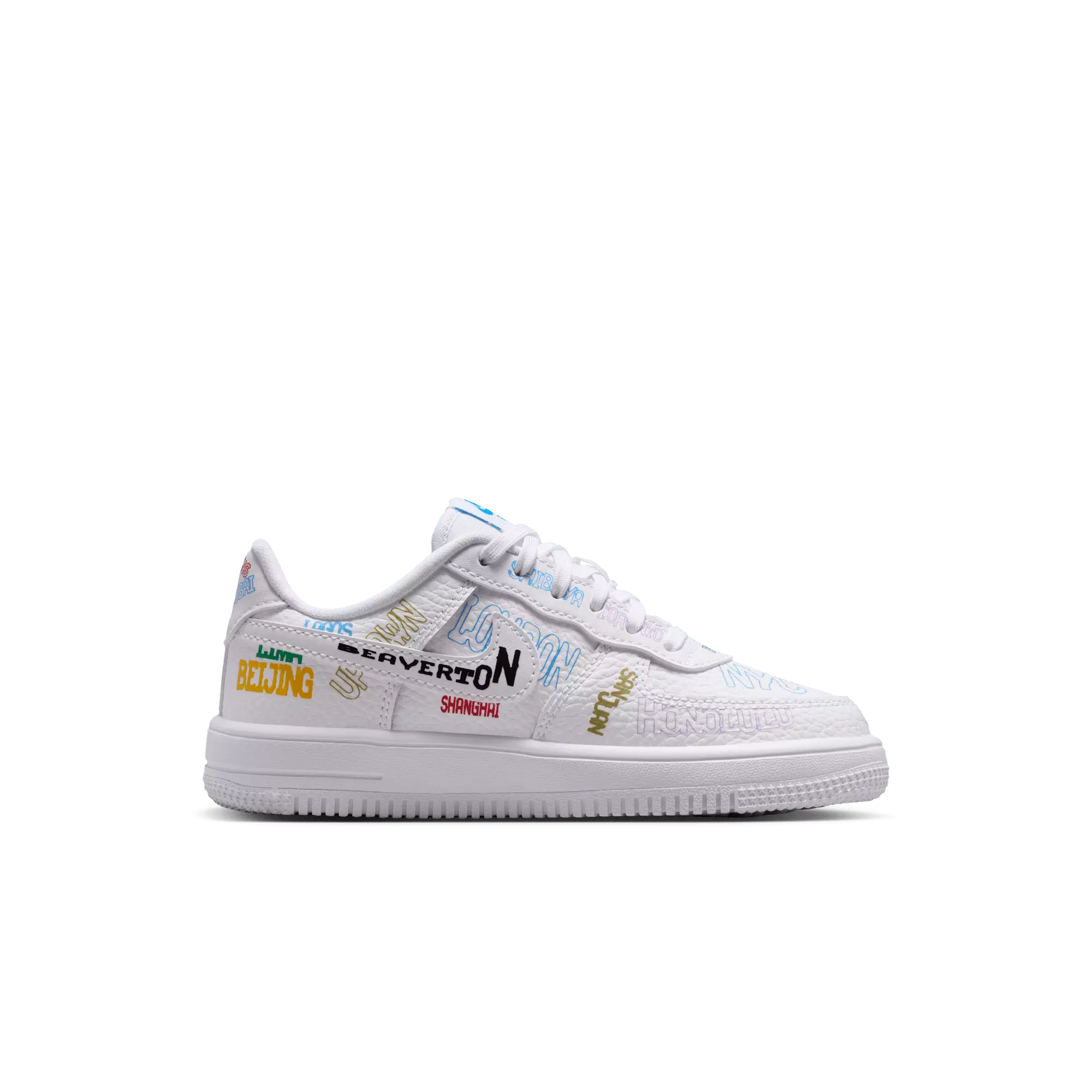 Nike Air Force 1 Low LV8 3 "On Tour" Preschool Boys' Shoe - WHITE