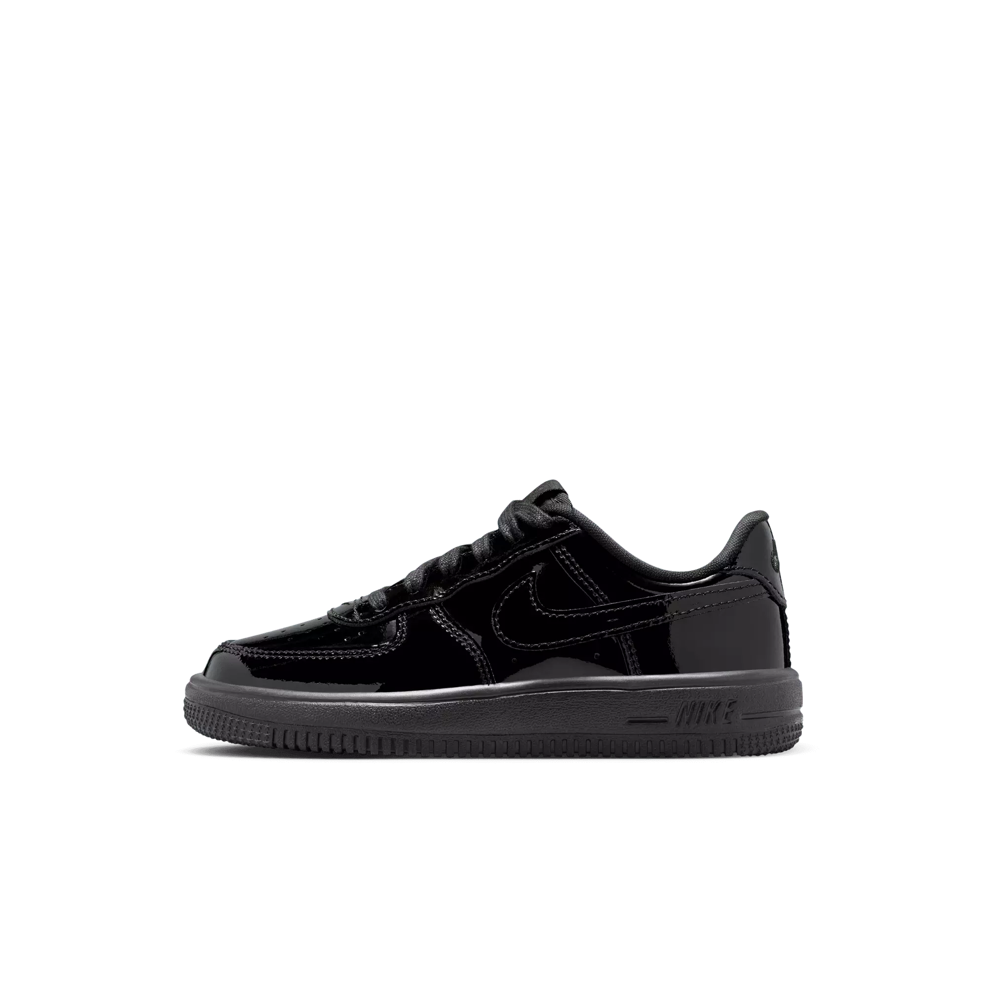 Nike Air Force 1 Low "Black Patent" Preschool Boys' Shoe - BLACK