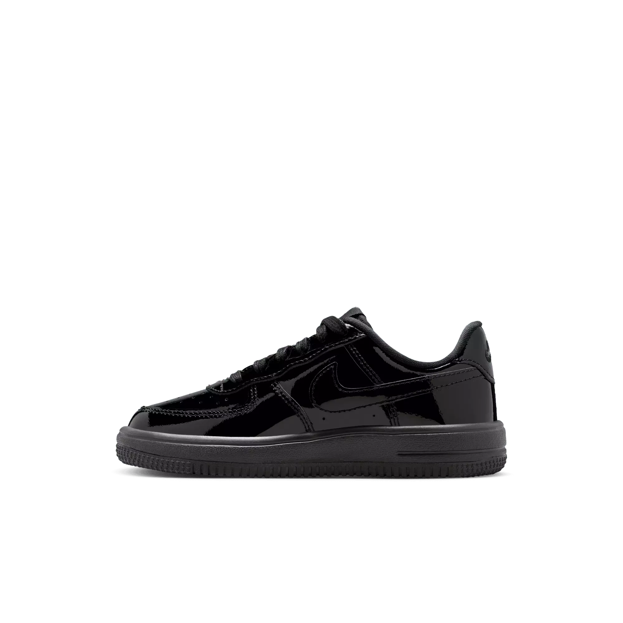 Nike Air Force 1 Low "Black Patent" Preschool Boys' Shoe - BLACK