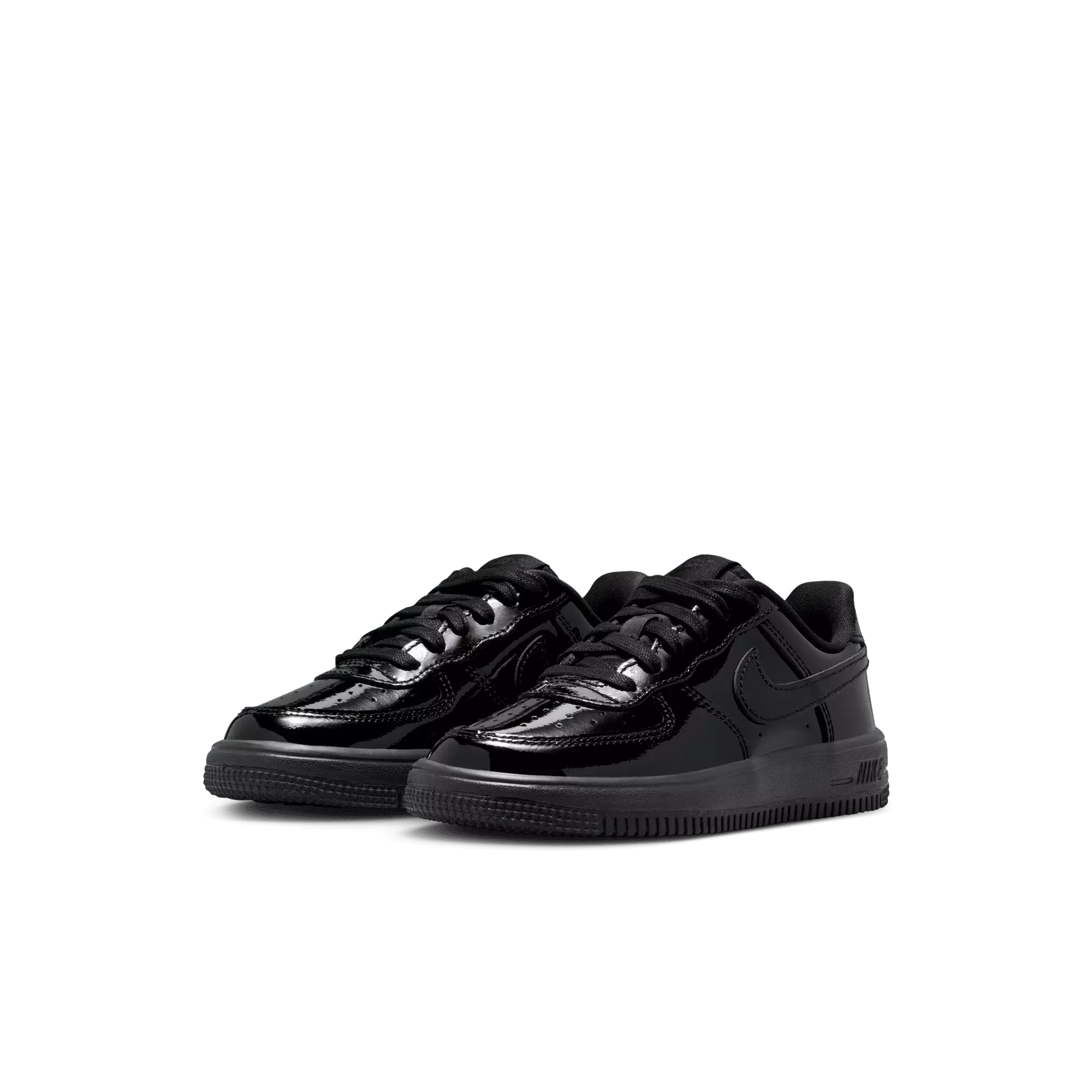 Nike Air Force 1 Low "Black Patent" Preschool Boys' Shoe - BLACK