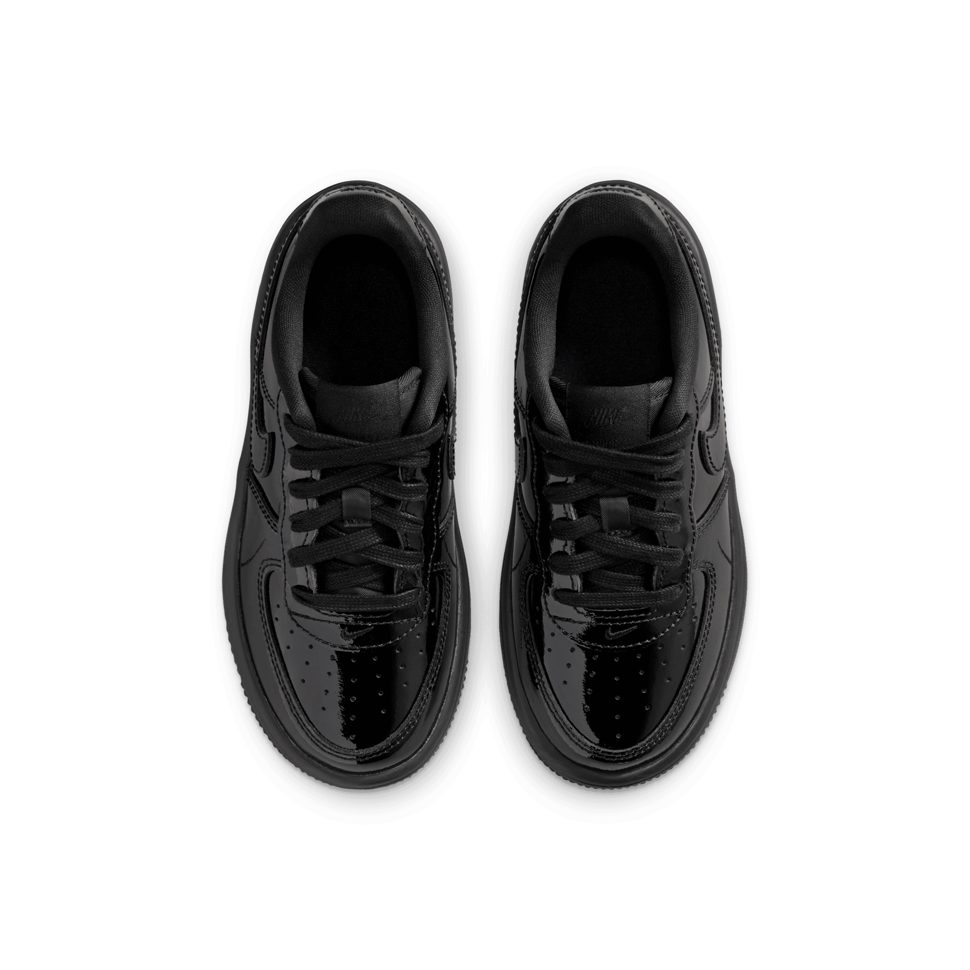 Nike Air Force 1 Low "Black Patent" Preschool Boys' Shoe - BLACK Thumbnail View 6