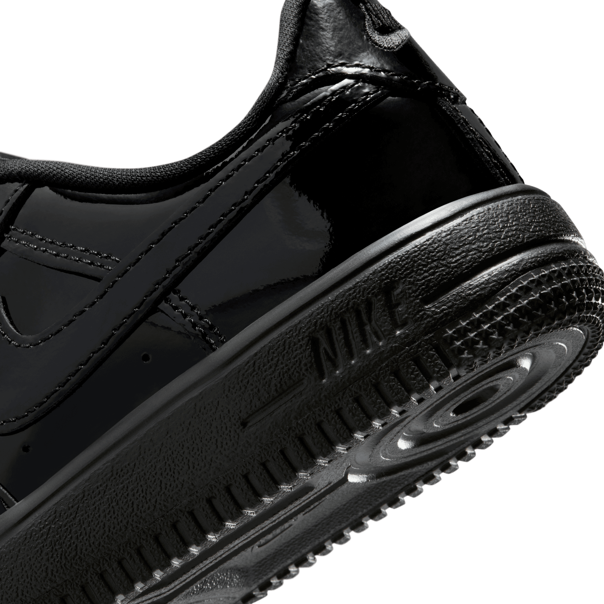 Nike Air Force 1 Low "Black Patent" Preschool Boys' Shoe - BLACK Thumbnail View 10