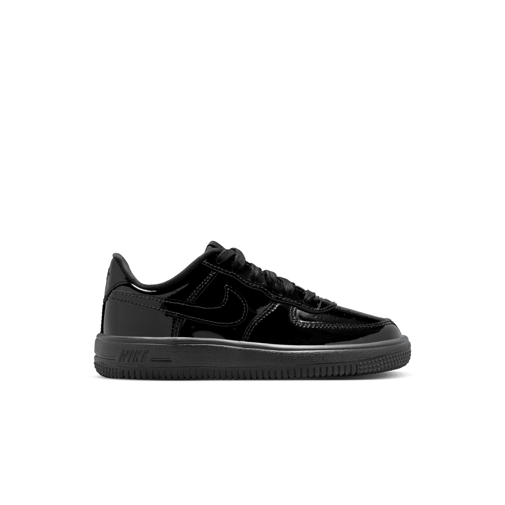Nike Air Force 1 Low "Black Patent" Preschool Boys' Shoe - BLACK Thumbnail View 1