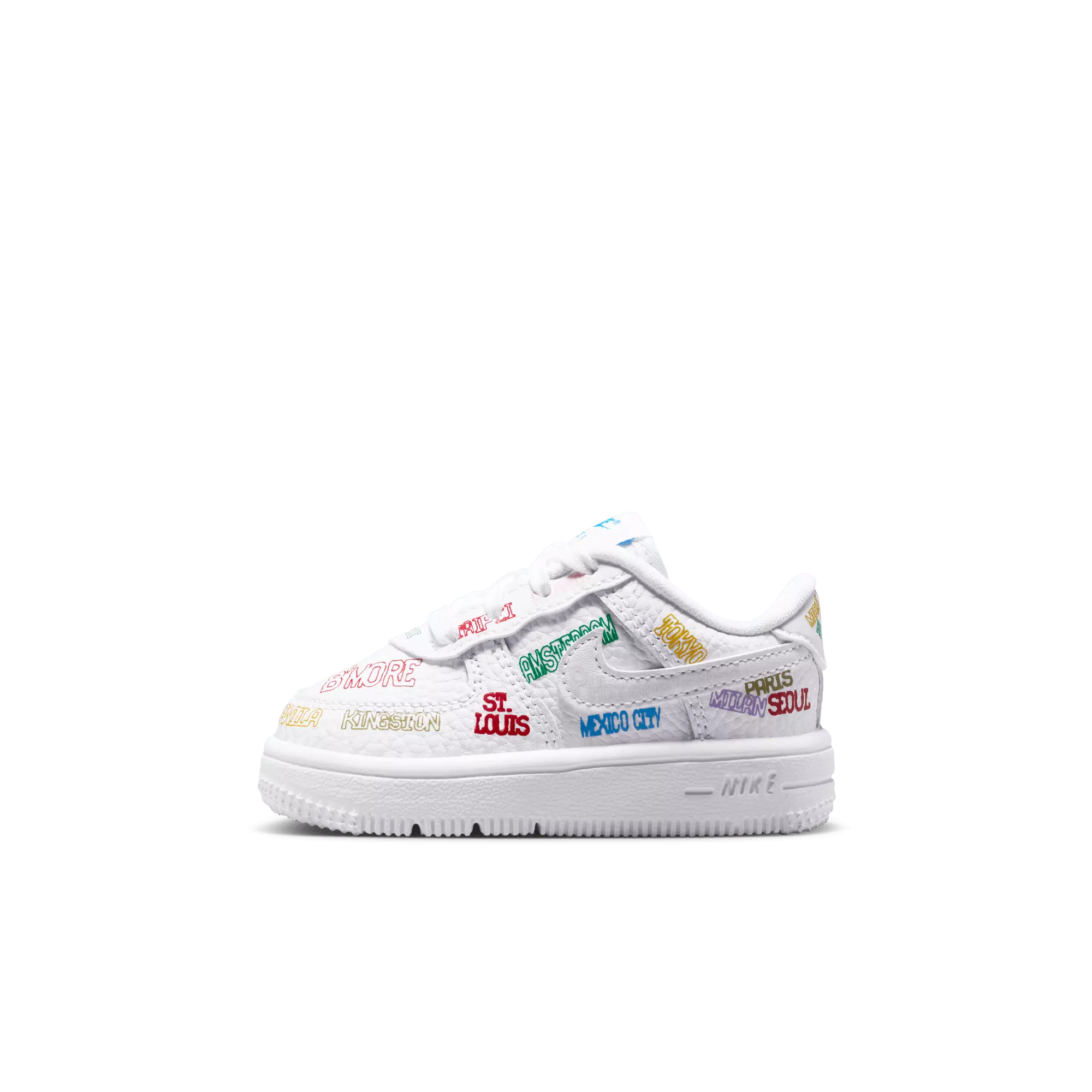 Nike Air Force 1 Low LV8 3 "White" Toddler Boys' Shoe - WHITE/MULTI