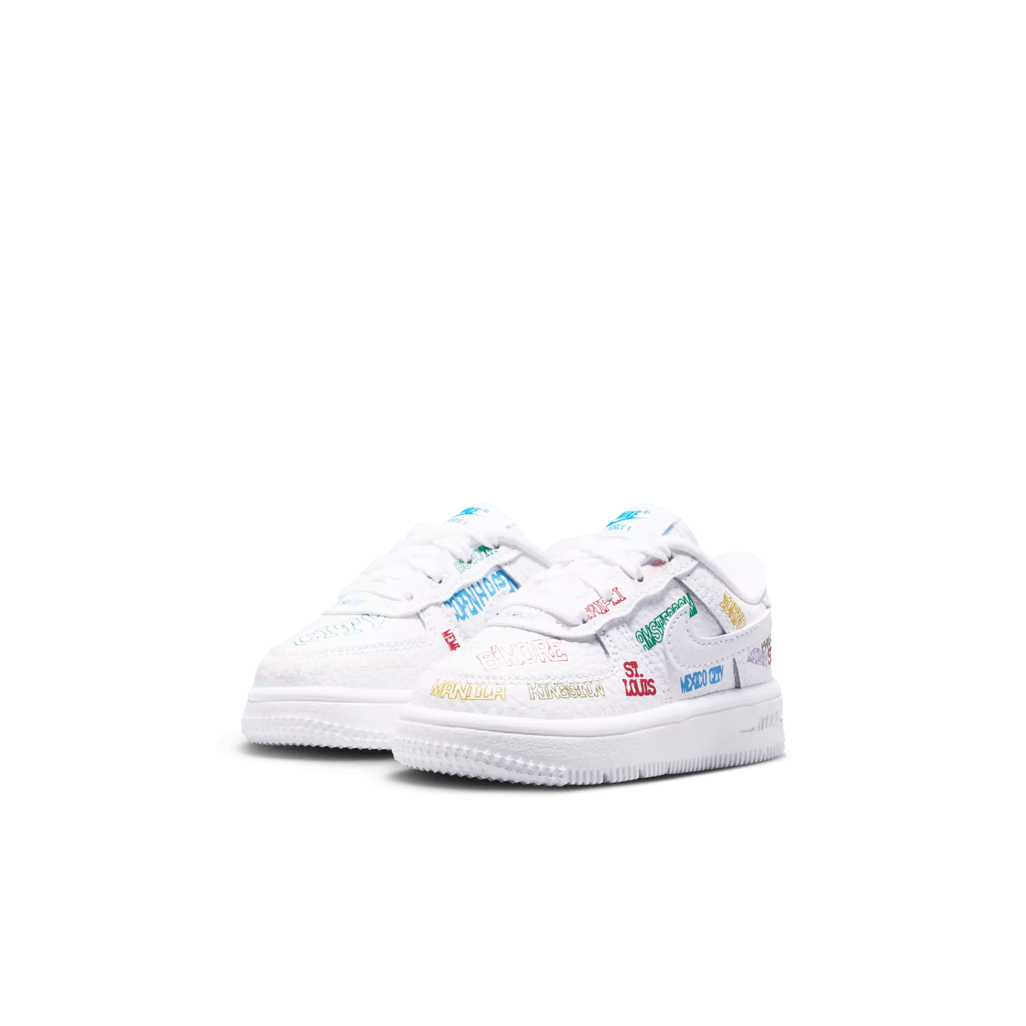 Nike Air Force 1 Low LV8 3 "White" Toddler Boys' Shoe - WHITE/MULTI
