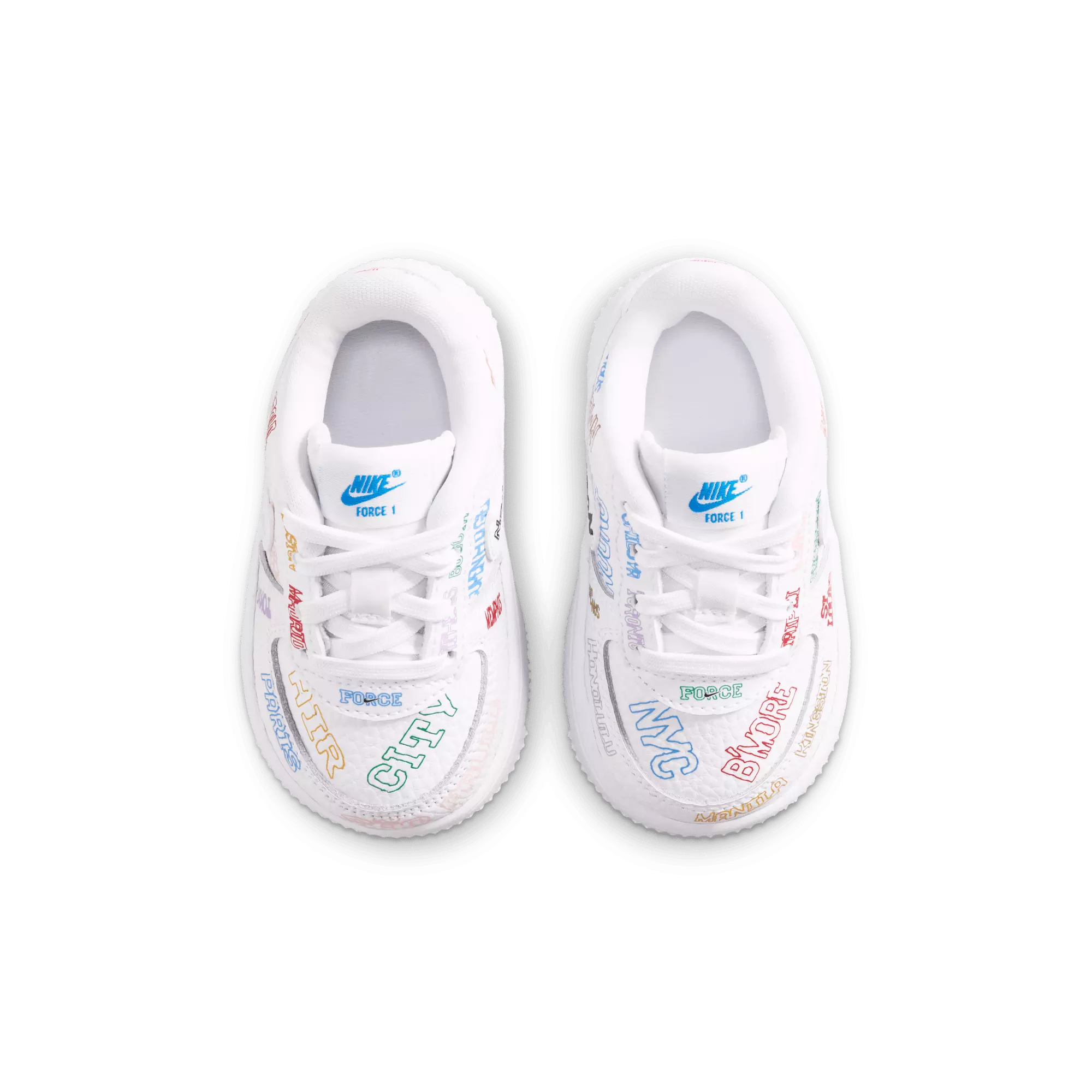 Nike Air Force 1 Low LV8 3 "White" Toddler Boys' Shoe - WHITE/MULTI