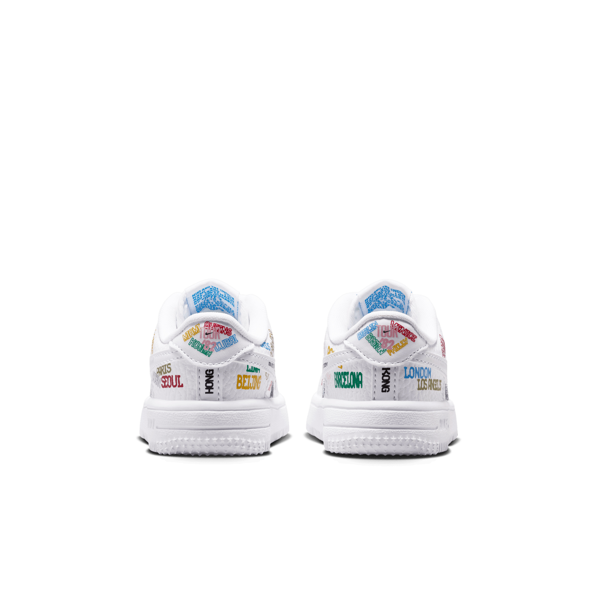 Nike Air Force 1 Low LV8 3 "White" Toddler Boys' Shoe - WHITE/MULTI Thumbnail View 7