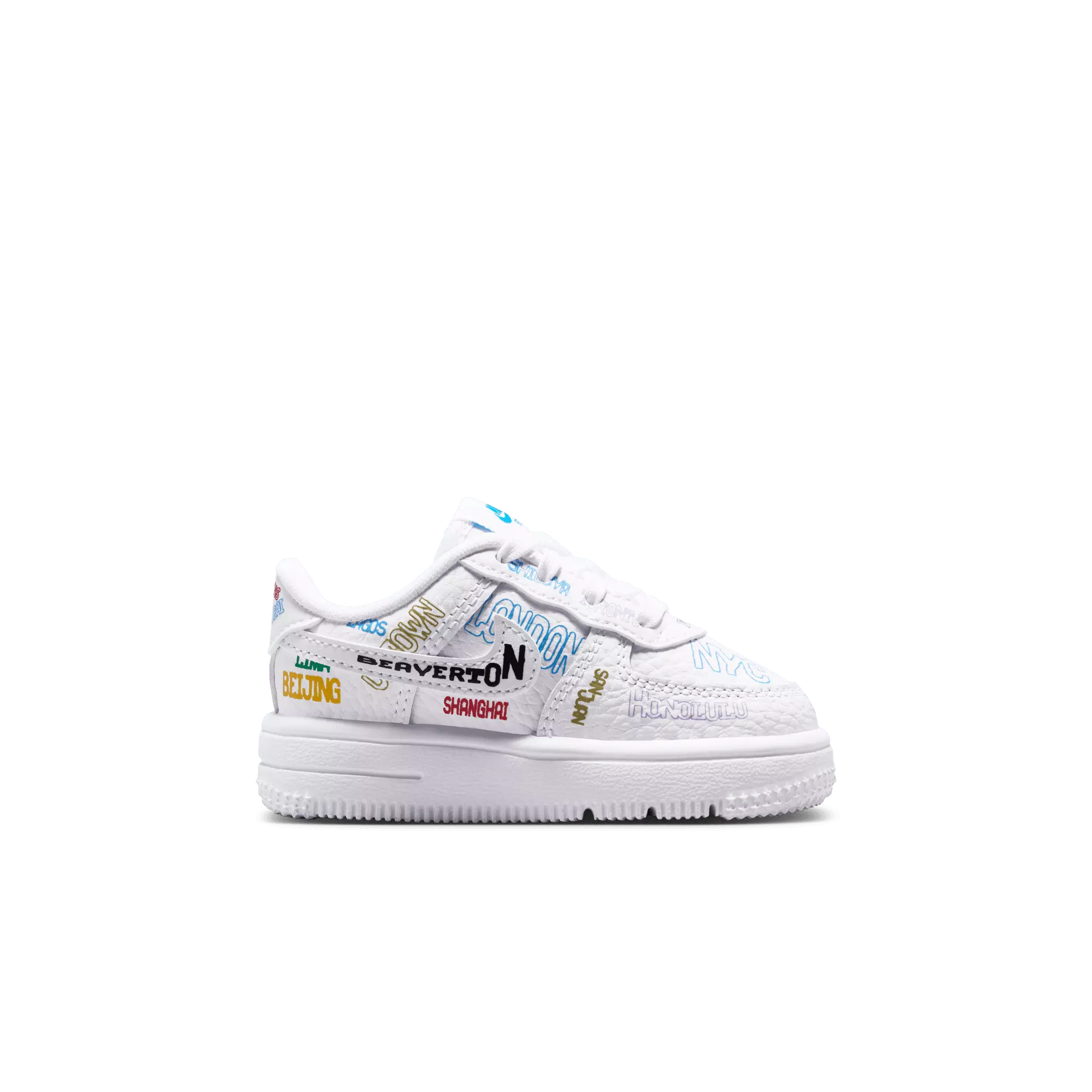 Nike Air Force 1 Low LV8 3 "White" Toddler Boys' Shoe - WHITE/MULTI