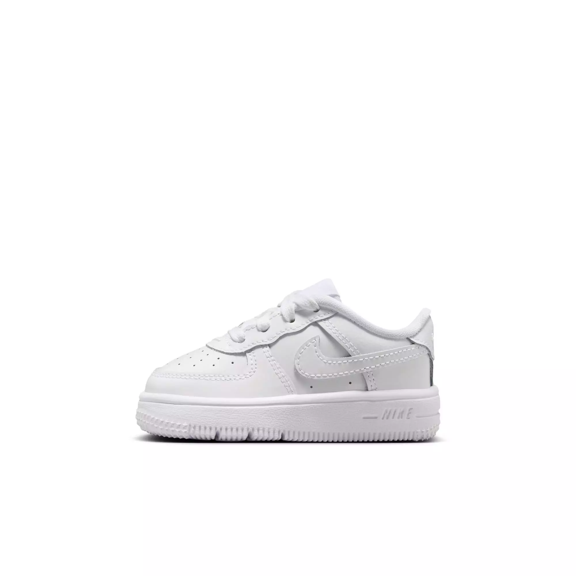 Nike Air Force 1 Low Patent Leather "White" Toddler Boys' Shoe - WHITE