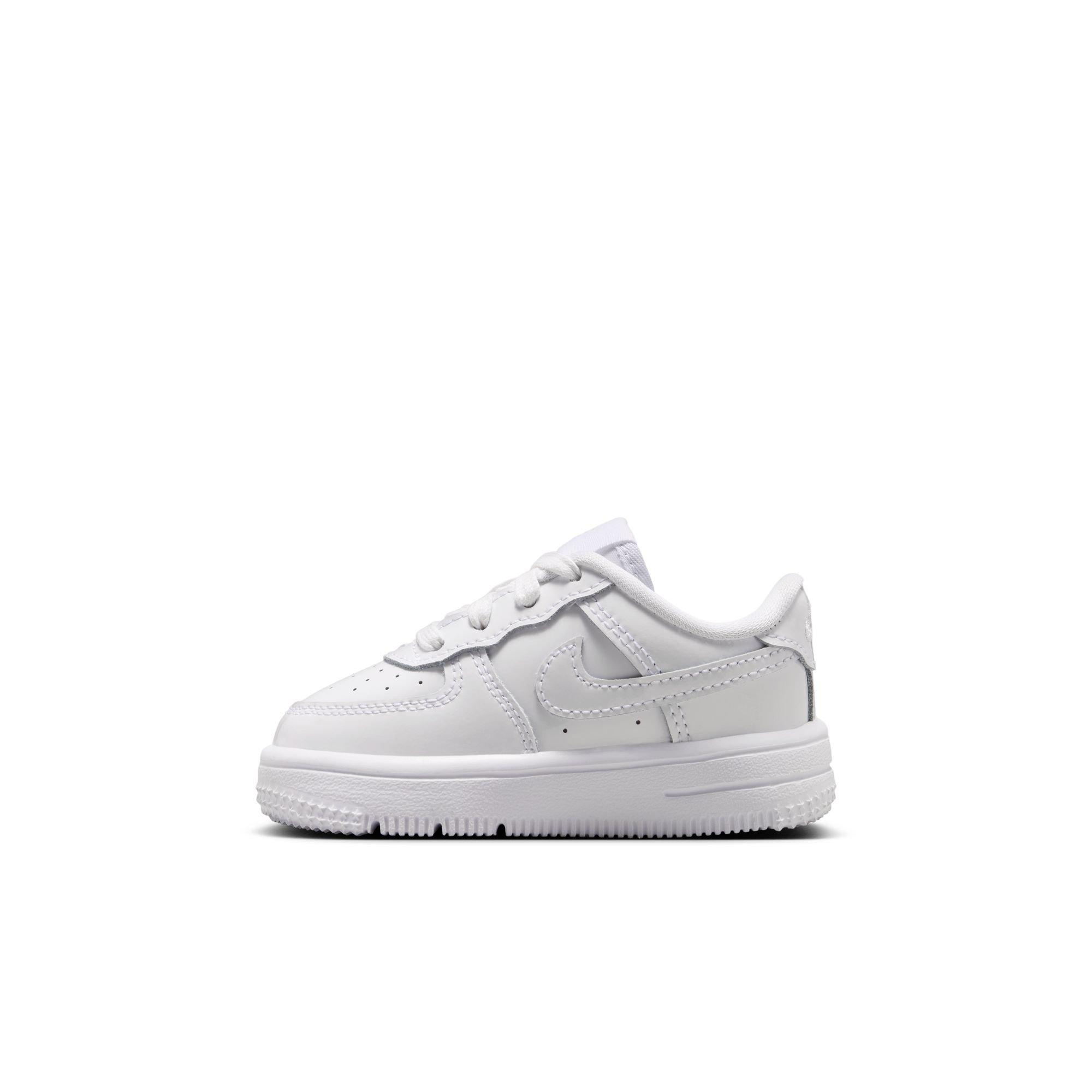 Nike Air Force 1 Low Patent Leather "White" Toddler Boys' Shoe - WHITE Thumbnail View 4