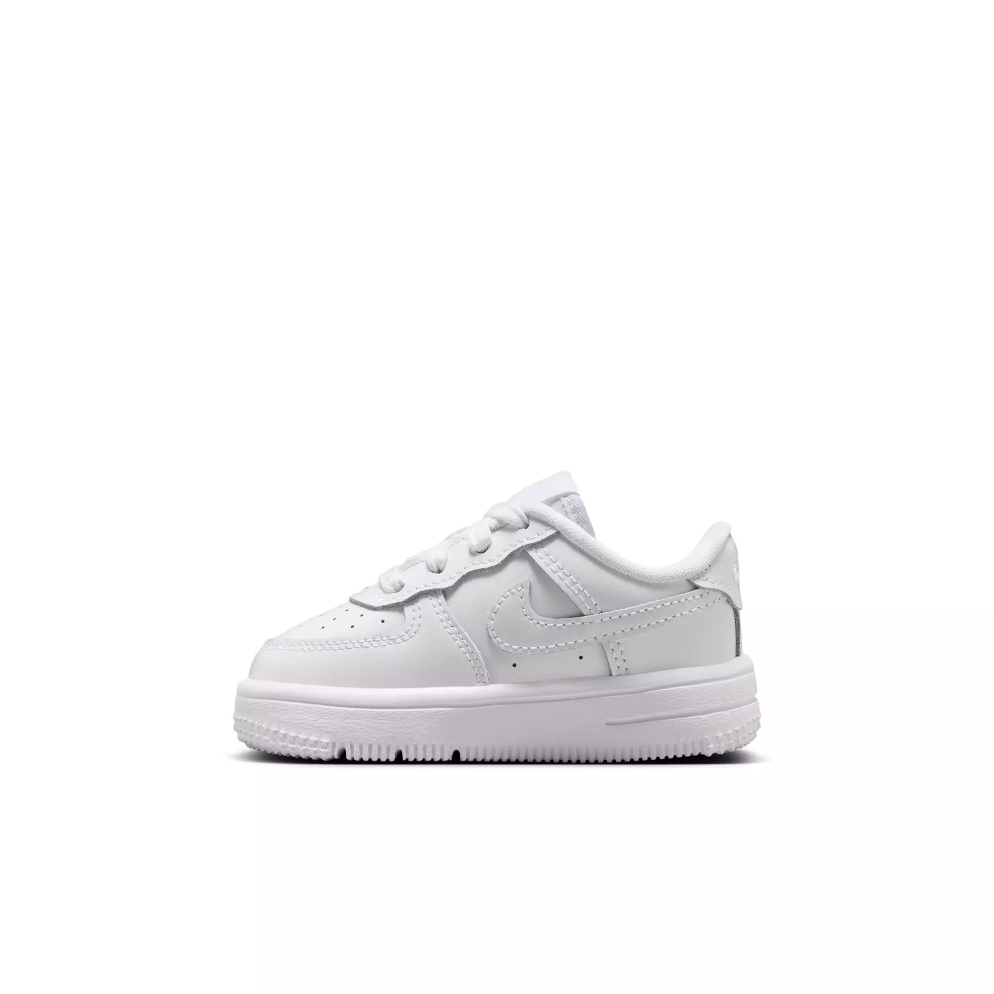 Nike Air Force 1 Low Patent Leather "White" Toddler Boys' Shoe - WHITE