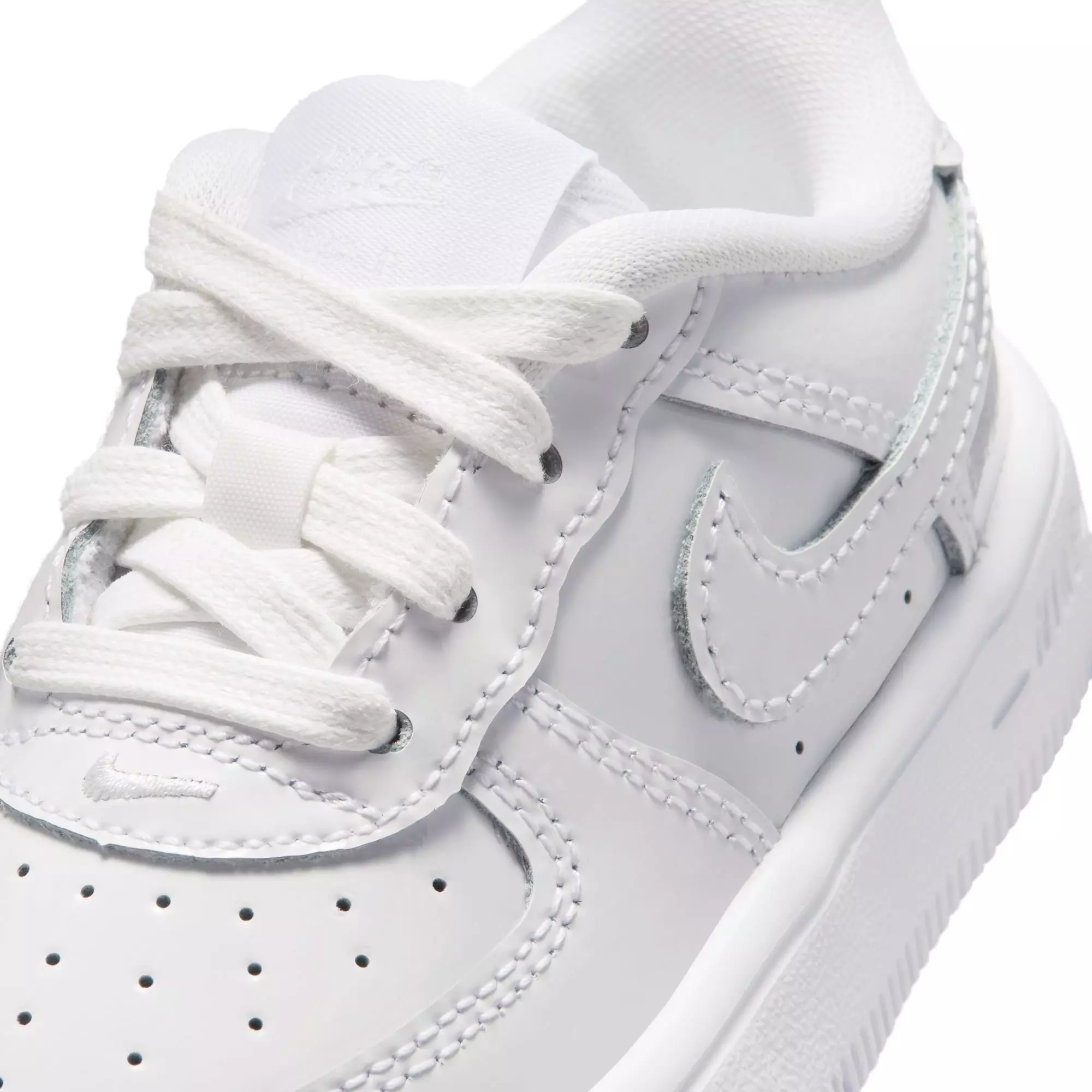 Nike Air Force 1 Low Patent Leather "White" Toddler Boys' Shoe - WHITE