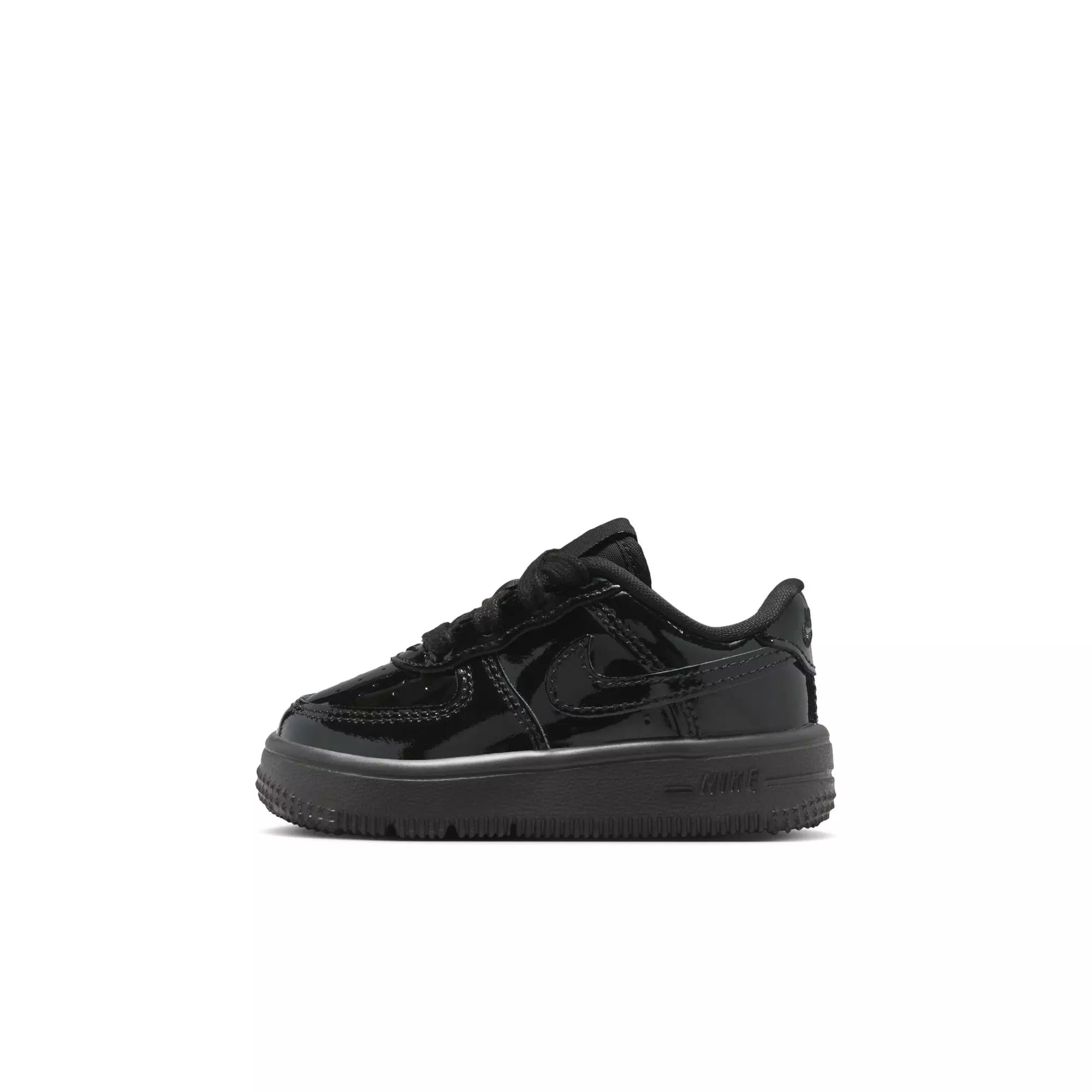 Nike Air Force 1 "Black Patent" Toddler Kids' Shoe - BLACK