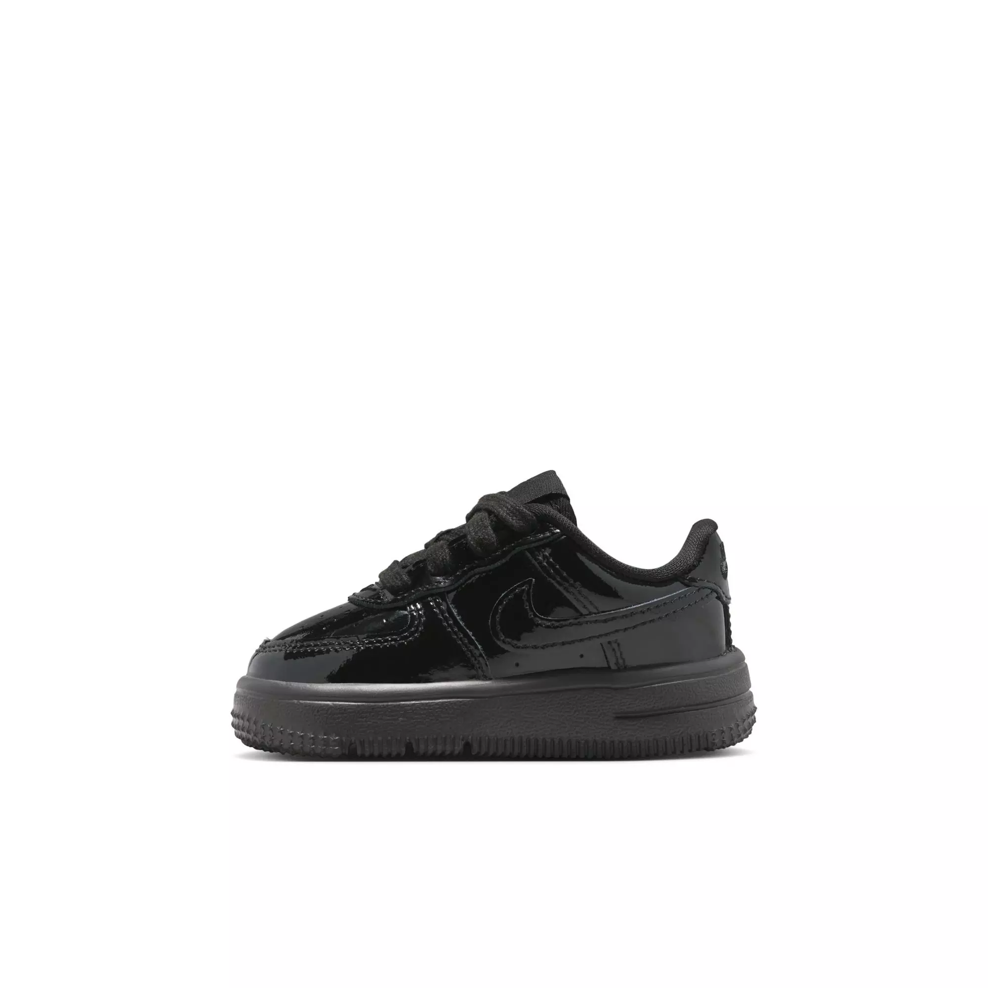 Nike Air Force 1 "Black Patent" Toddler Kids' Shoe - BLACK