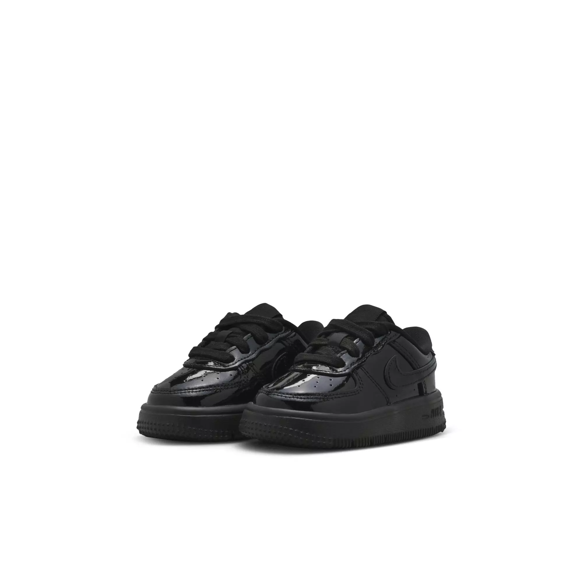 Nike Air Force 1 "Black Patent" Toddler Kids' Shoe - BLACK