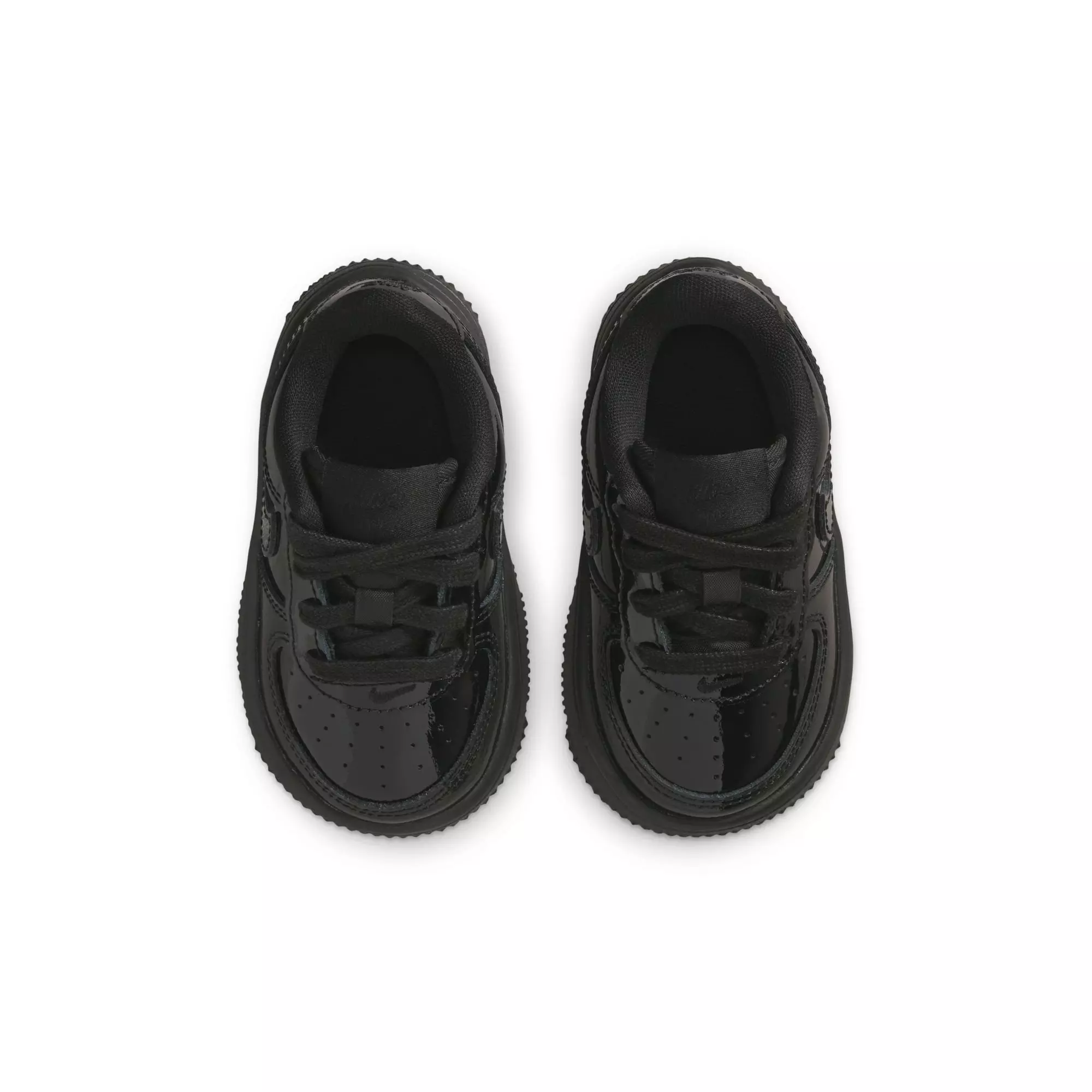 Nike Air Force 1 "Black Patent" Toddler Kids' Shoe - BLACK