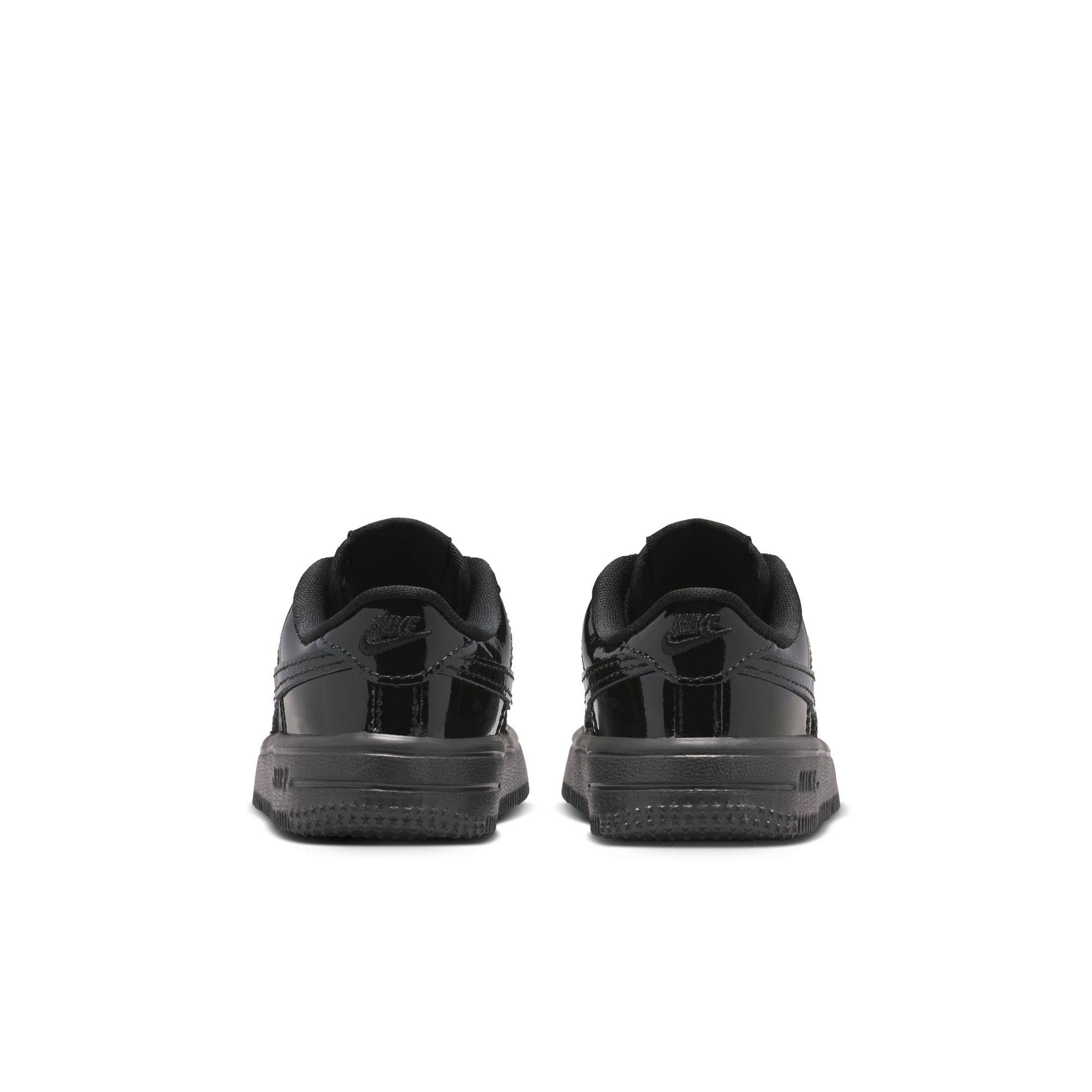 Nike Air Force 1 "Black Patent" Toddler Kids' Shoe - BLACK Thumbnail View 7