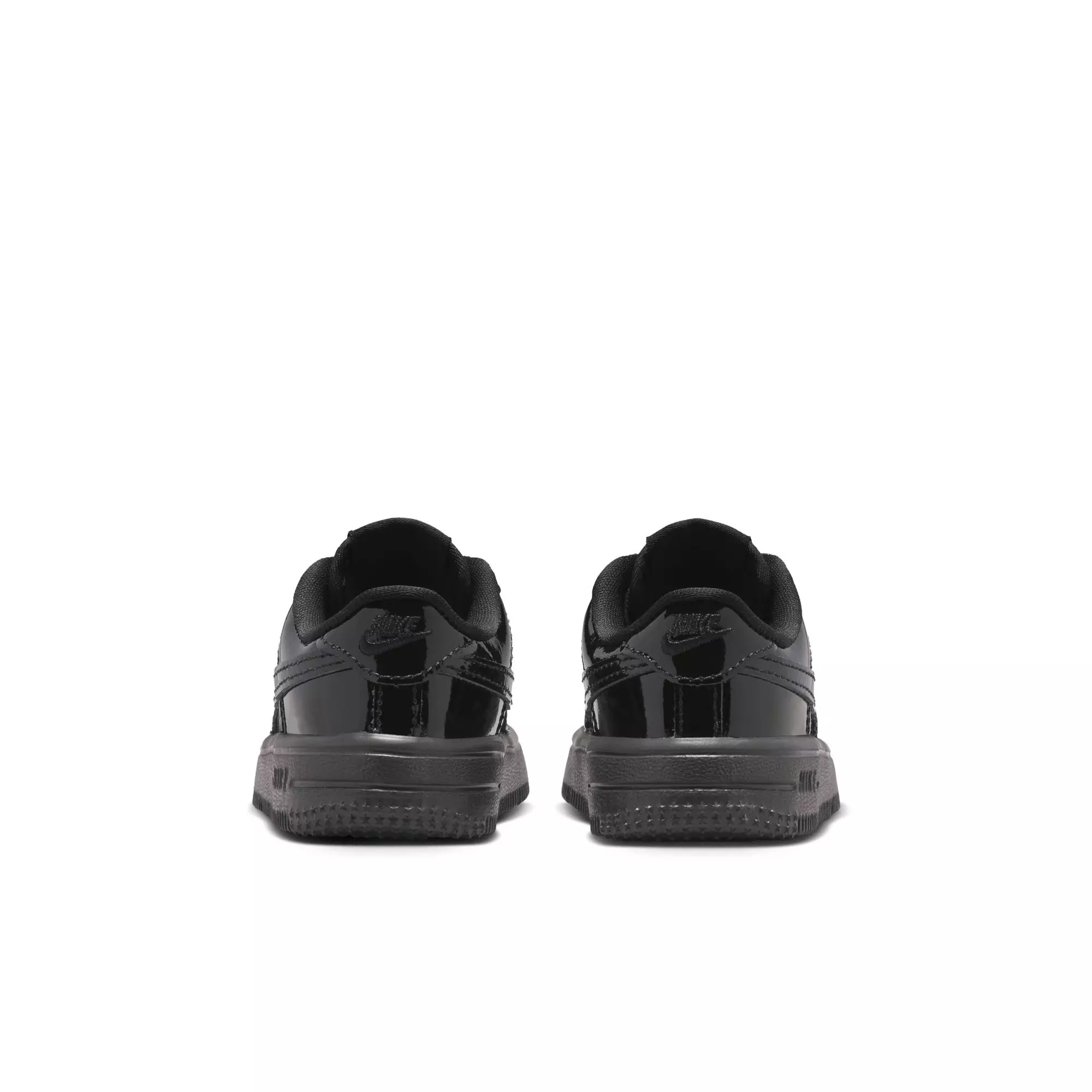 Nike Air Force 1 "Black Patent" Toddler Kids' Shoe - BLACK