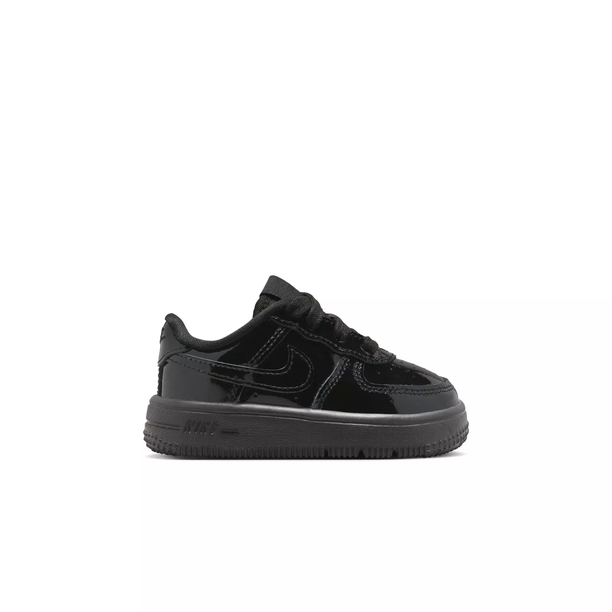 Nike Air Force 1 "Black Patent" Toddler Kids' Shoe - BLACK