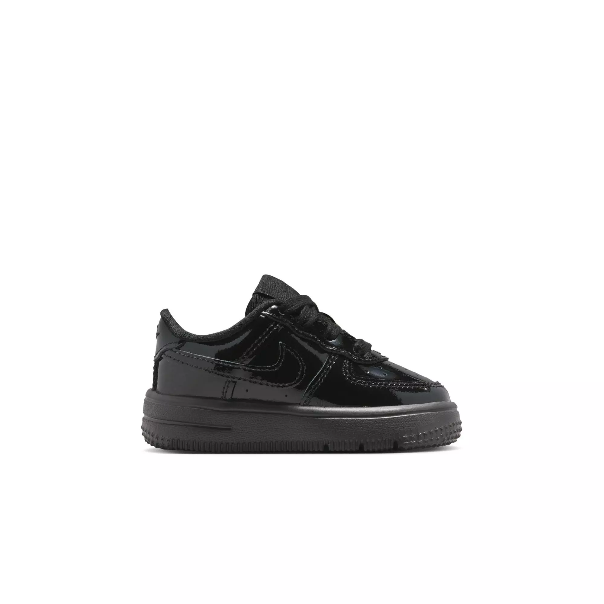 Nike Air Force 1 "Black Patent" Toddler Kids' Shoe - BLACK