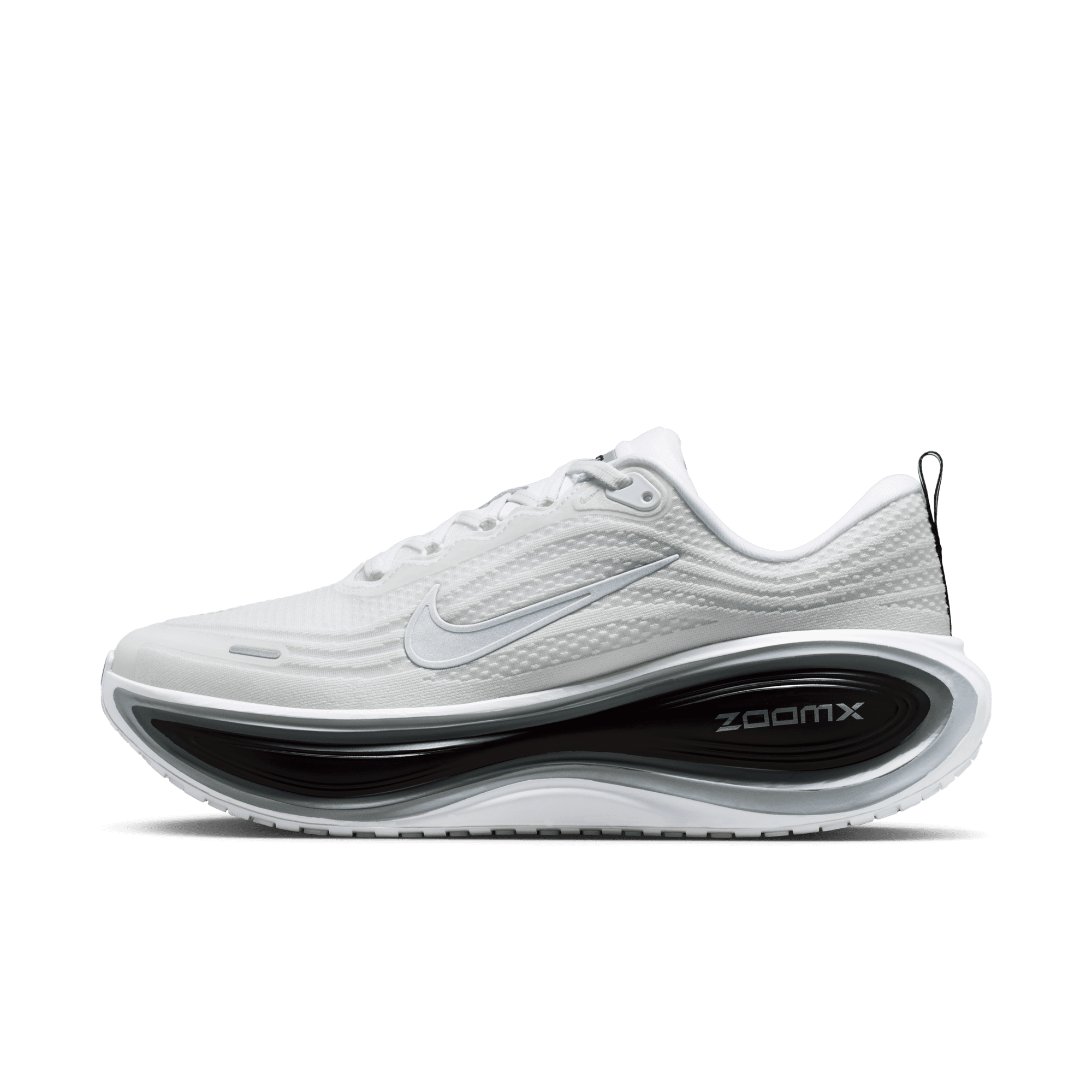 Nike Vomero Plus "White/Metallic Silver/Black/Cool Grey" Men's Road Running Shoe - WHITE/SILVER Thumbnail View 3