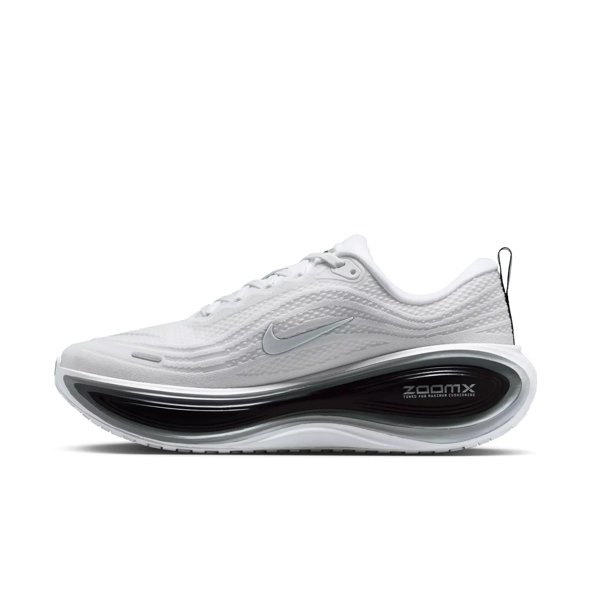 Nike Vomero Plus "White/Metallic Silver/Black/Cool Grey" Men's Road Running Shoe - WHITE/SILVER