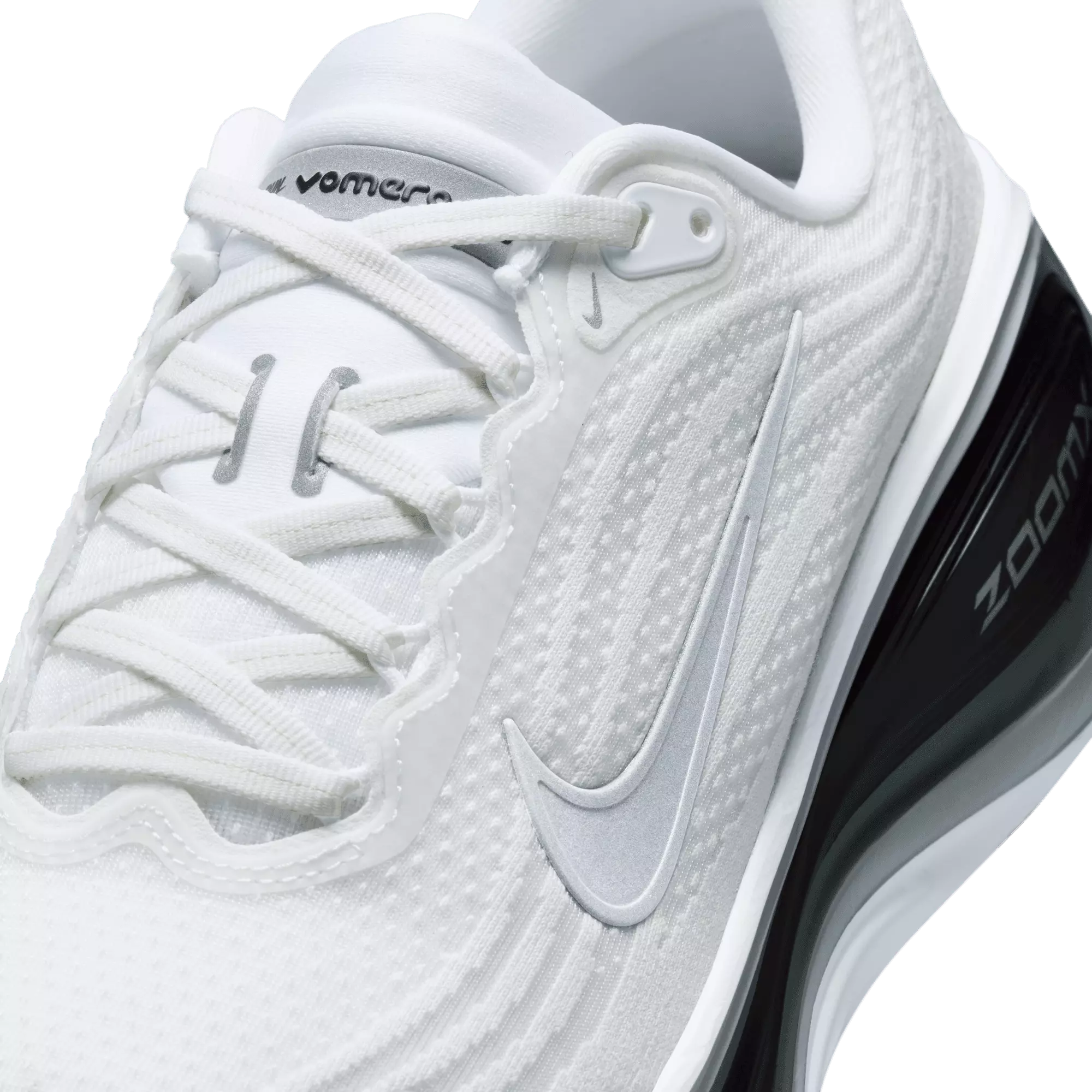 Nike Vomero Plus "White/Metallic Silver/Black/Cool Grey" Men's Road Running Shoe - WHITE/SILVER