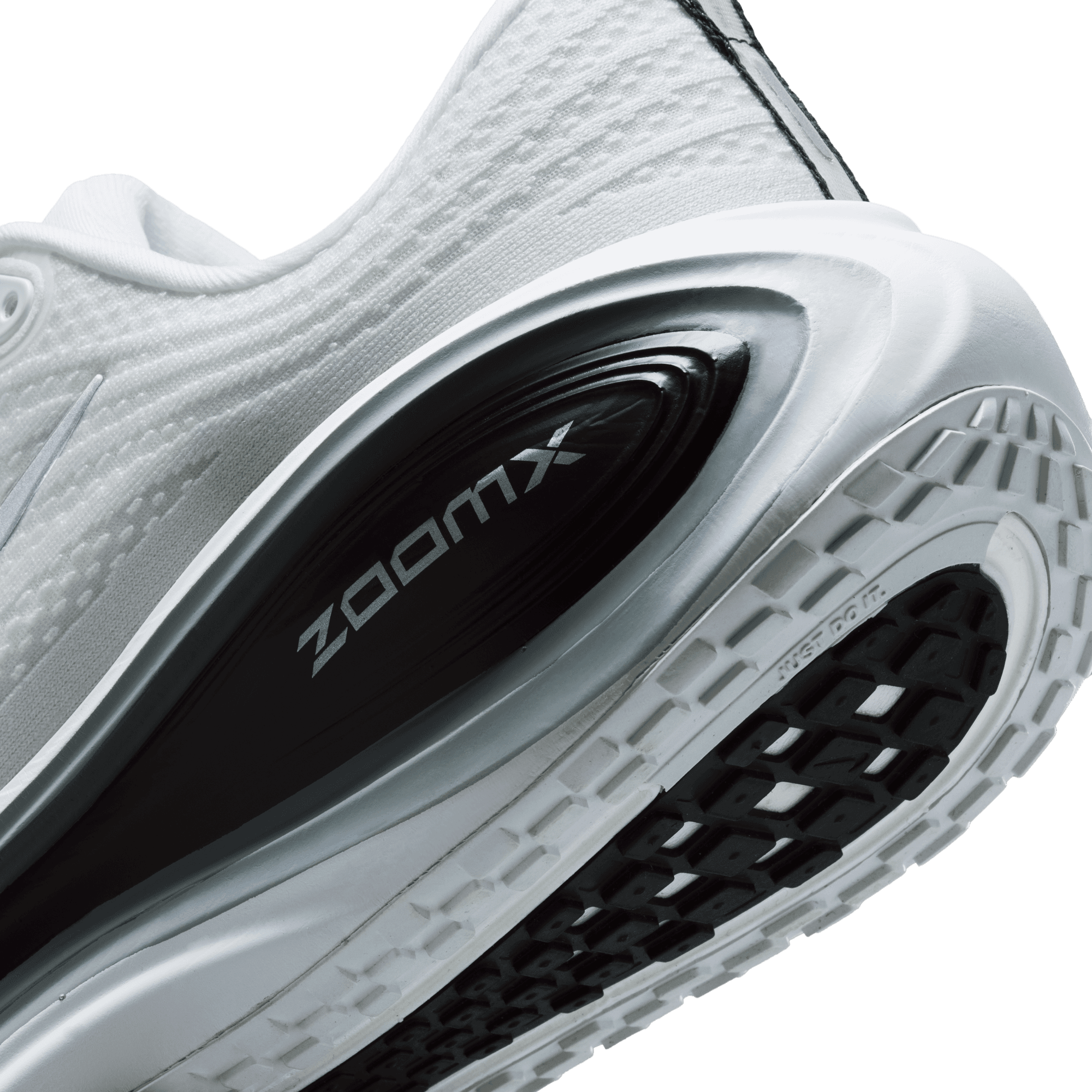 Nike Vomero Plus "White/Metallic Silver/Black/Cool Grey" Men's Road Running Shoe - WHITE/SILVER Thumbnail View 11