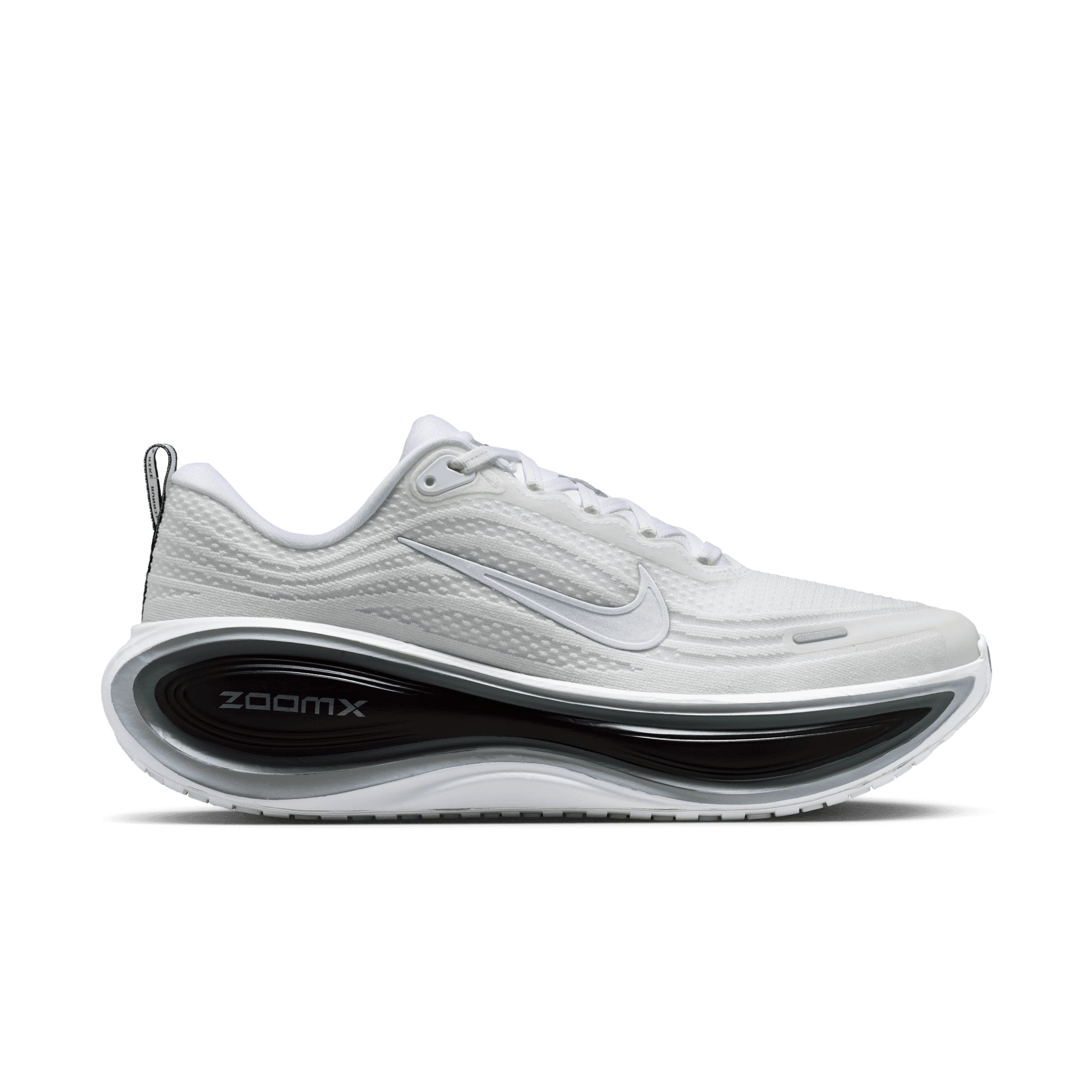 Nike Vomero Plus "White/Metallic Silver/Black/Cool Grey" Men's Road Running Shoe - WHITE/SILVER Thumbnail View 1