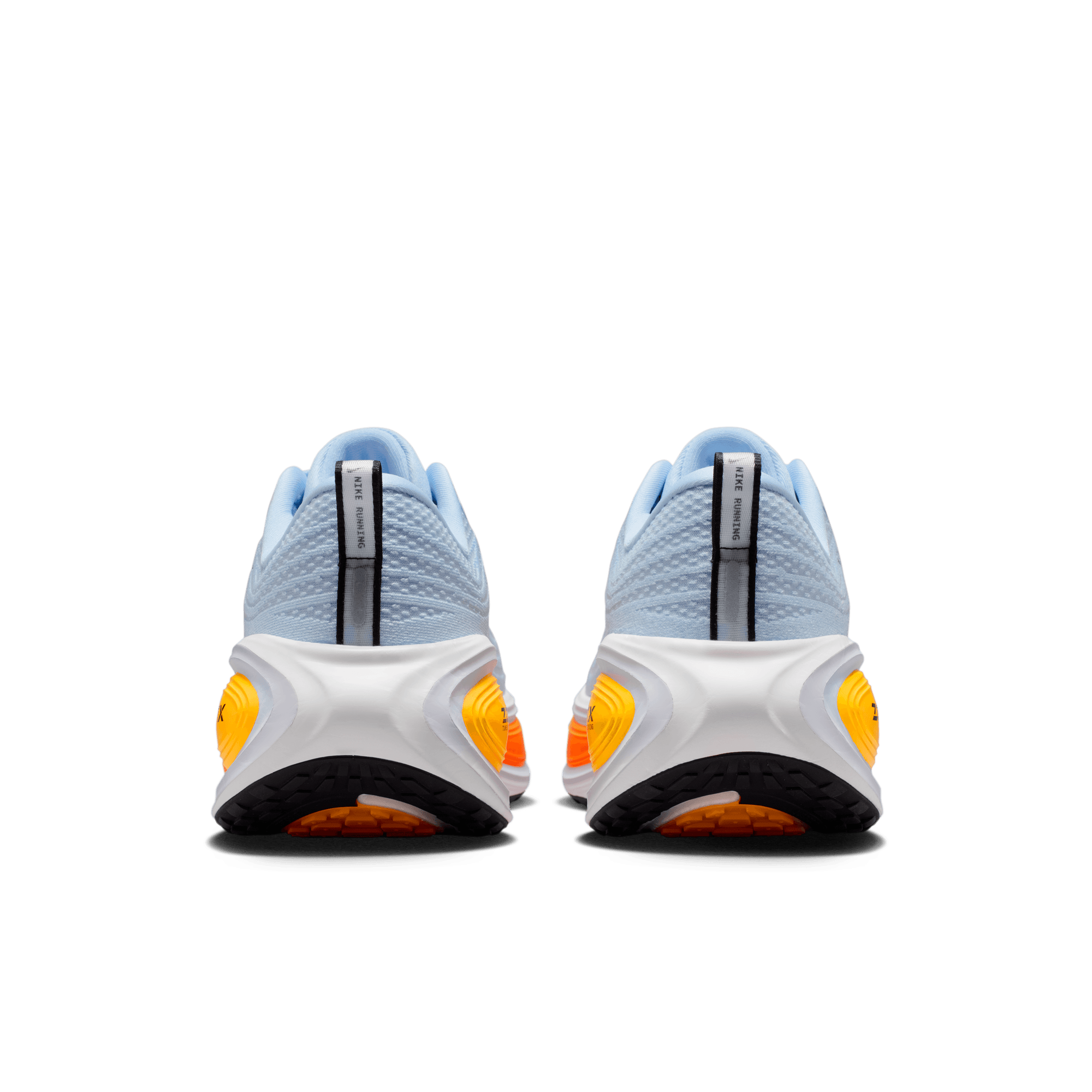 Nike Vomero Plus "Hydrogen Blue/Black/White/Total Orange" Men's Road Running Shoe - BLUE/ORANGE Thumbnail View 7