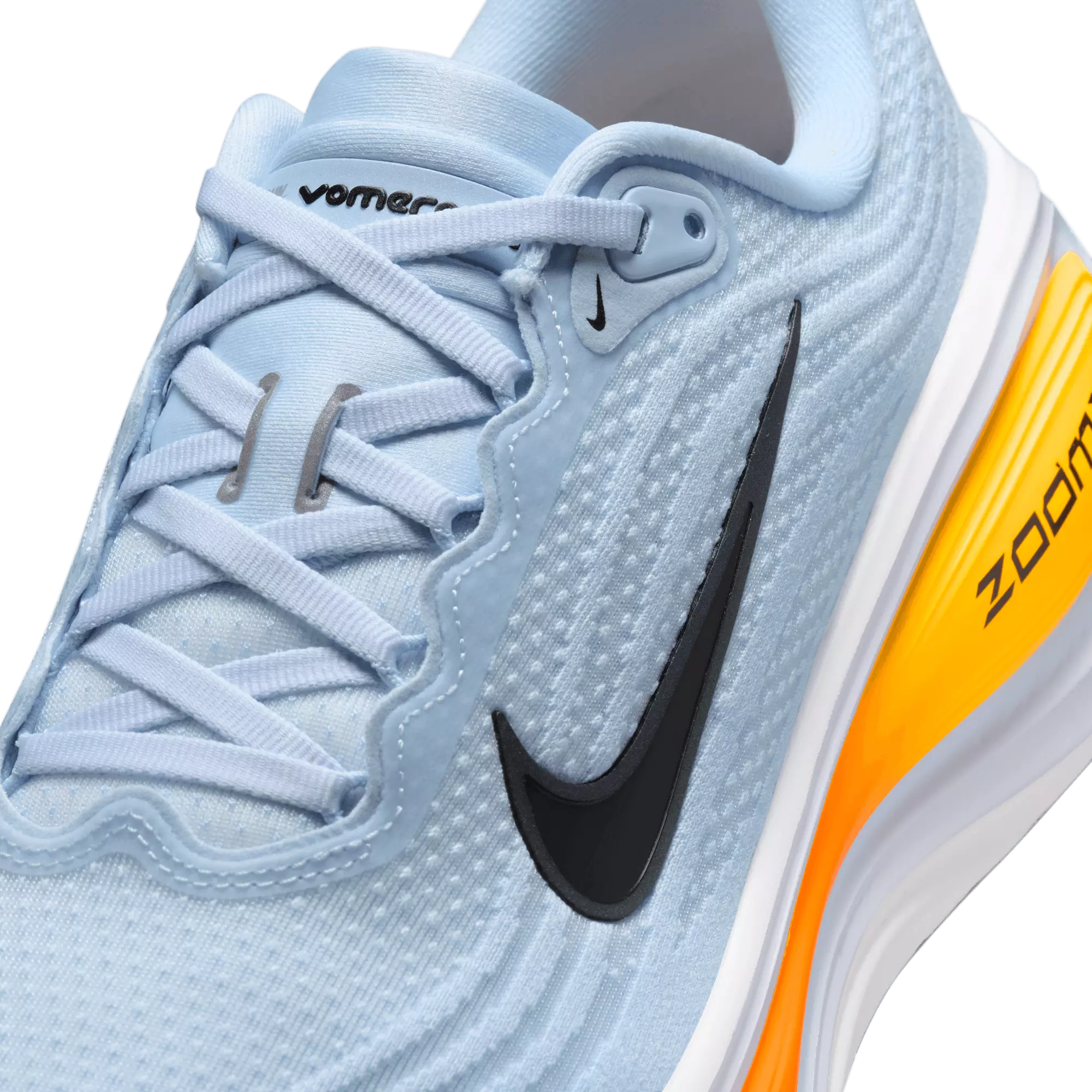 Nike Vomero Plus "Hydrogen Blue/Black/White/Total Orange" Men's Road Running Shoe - BLUE/ORANGE