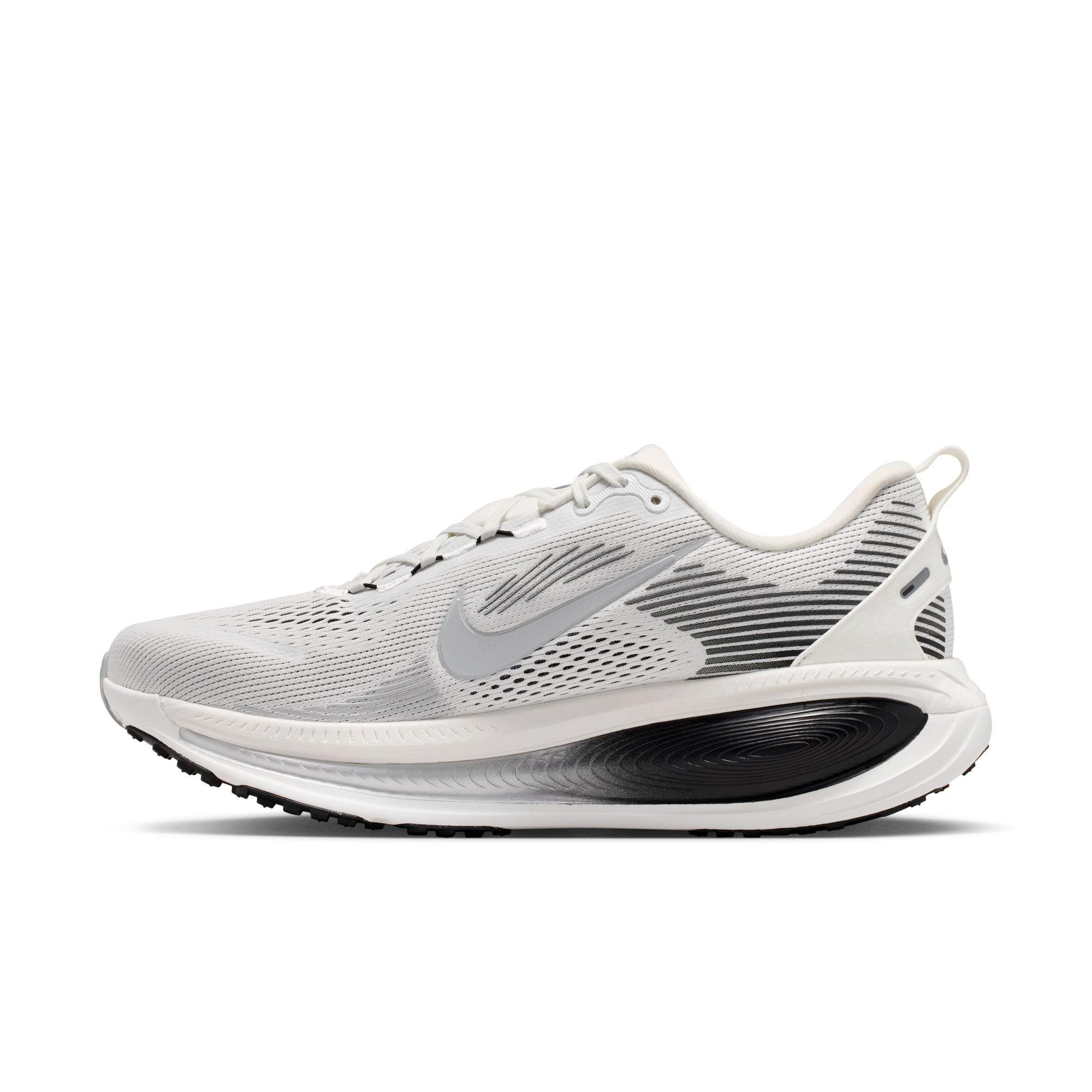 Nike Vomero 18 RR "Summit White/Metallic Silver/Black" Men's Road Running Shoe - WHITE/SILVER Thumbnail View 4