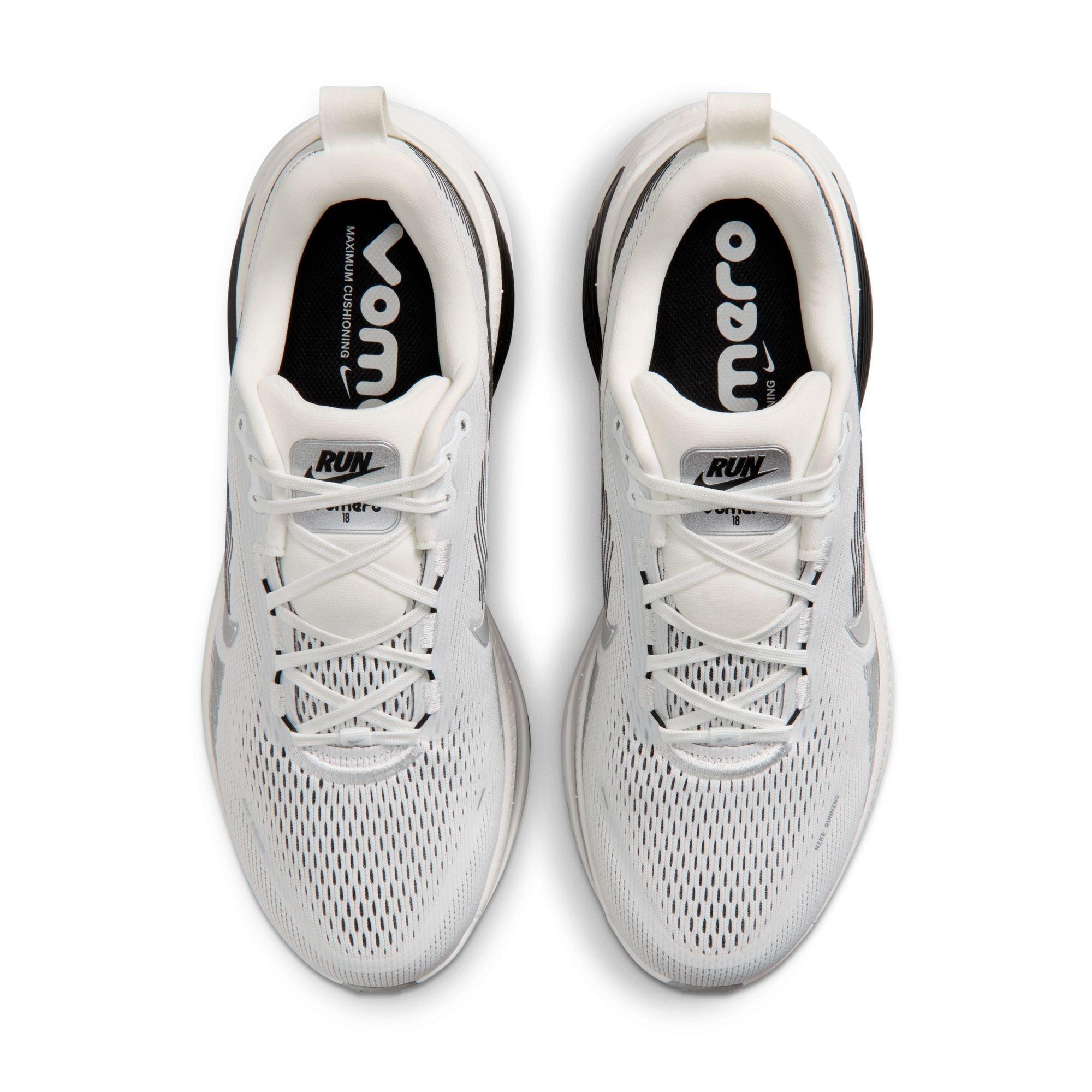 Nike Vomero 18 RR "Summit White/Metallic Silver/Black" Men's Road Running Shoe - WHITE/SILVER Thumbnail View 6